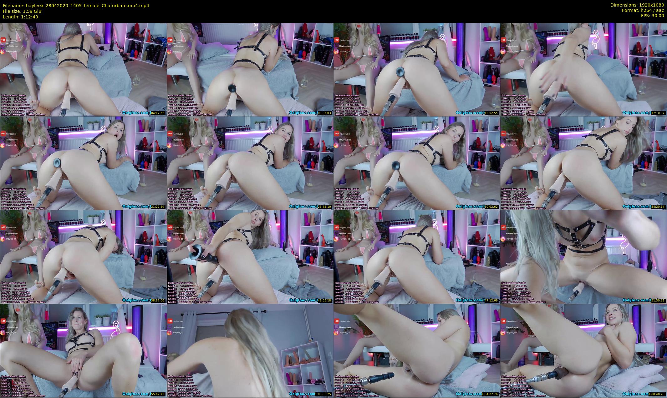 hayleex — 73 minute Chaturbate female cam show recording, 1080p, Apr 28, 2020