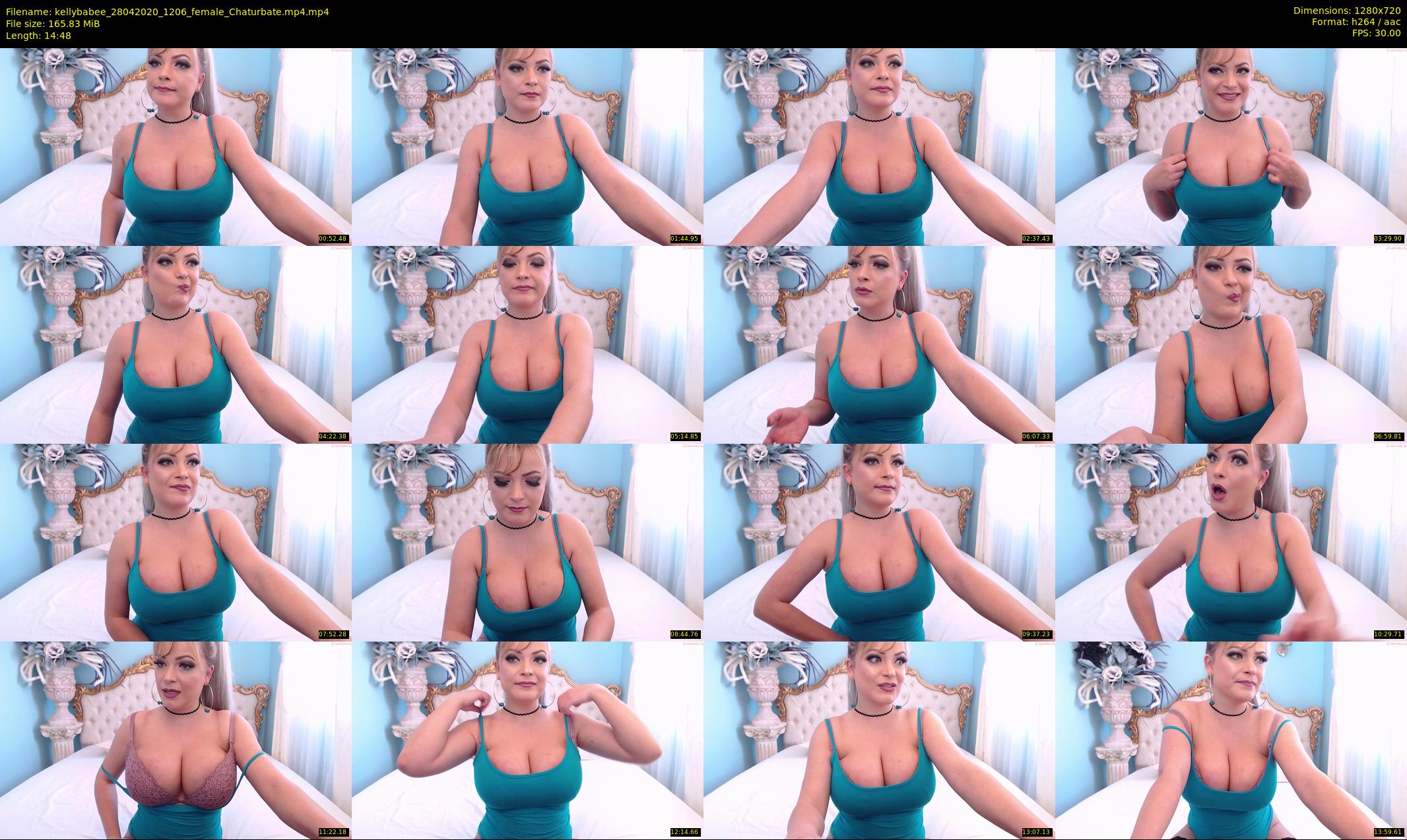 kellybabee — 15 minute Chaturbate female cam show recording, 720p, Apr 28, 2020