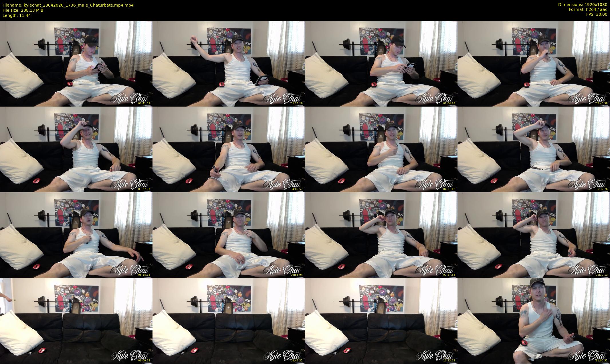 kylechat — 12 minute Chaturbate male cam show recording, 1080p, Apr 28, 2020