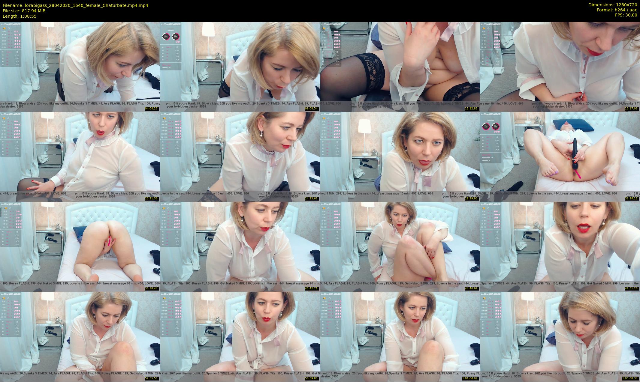 lorabigass — 69 minute Chaturbate female cam show recording, 720p, Apr 28, 2020