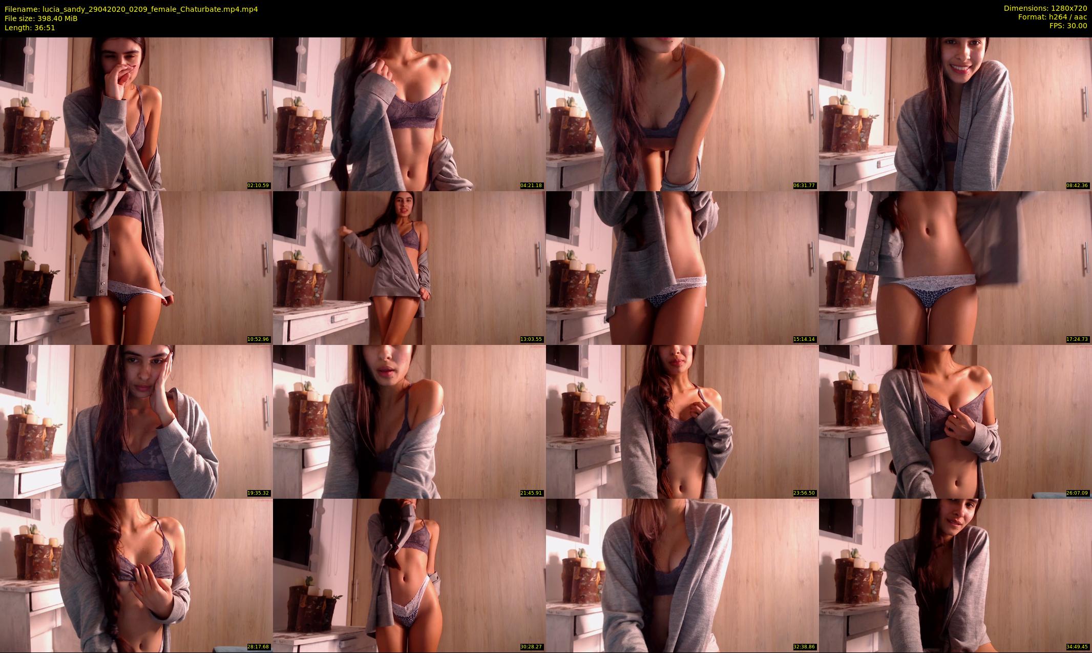 lucia_sandy — 37 minute Chaturbate female cam show recording, 720p, Apr 29, 2020