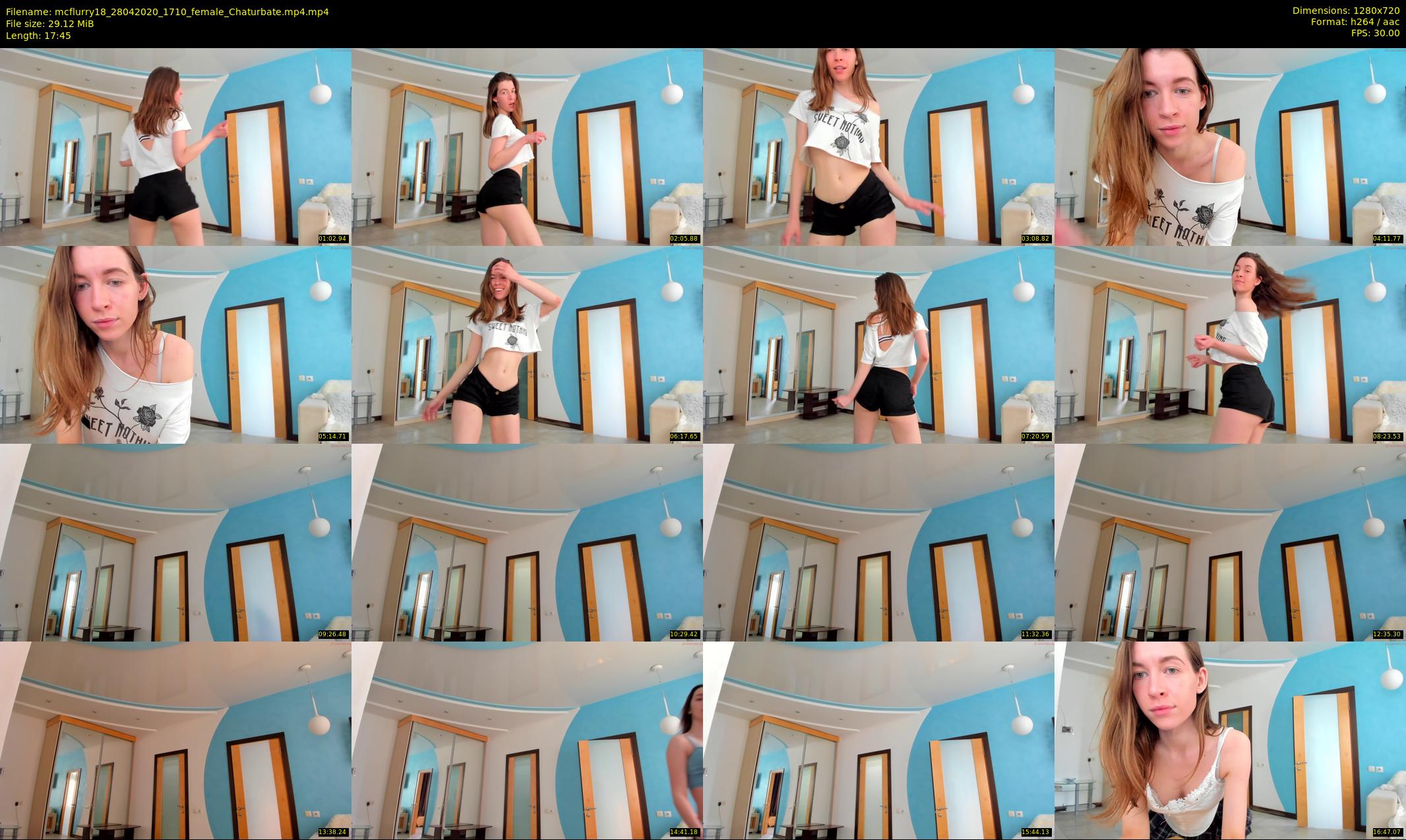 mcflurry18 — 18 minute Chaturbate female cam show recording, 720p, Apr 28, 2020
