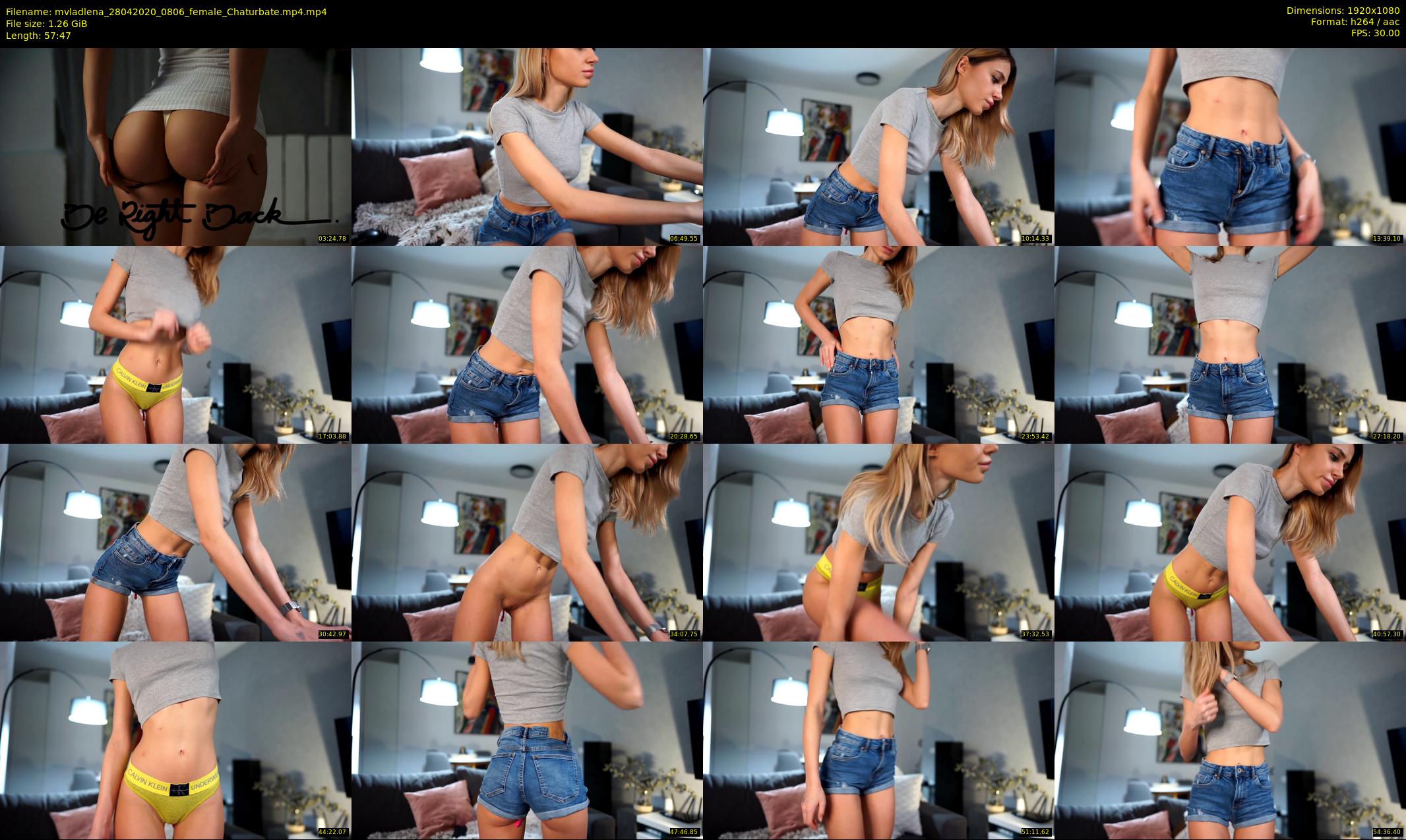 mvladlena — 58 minute Chaturbate female cam show recording, 1080p, Apr 28, 2020