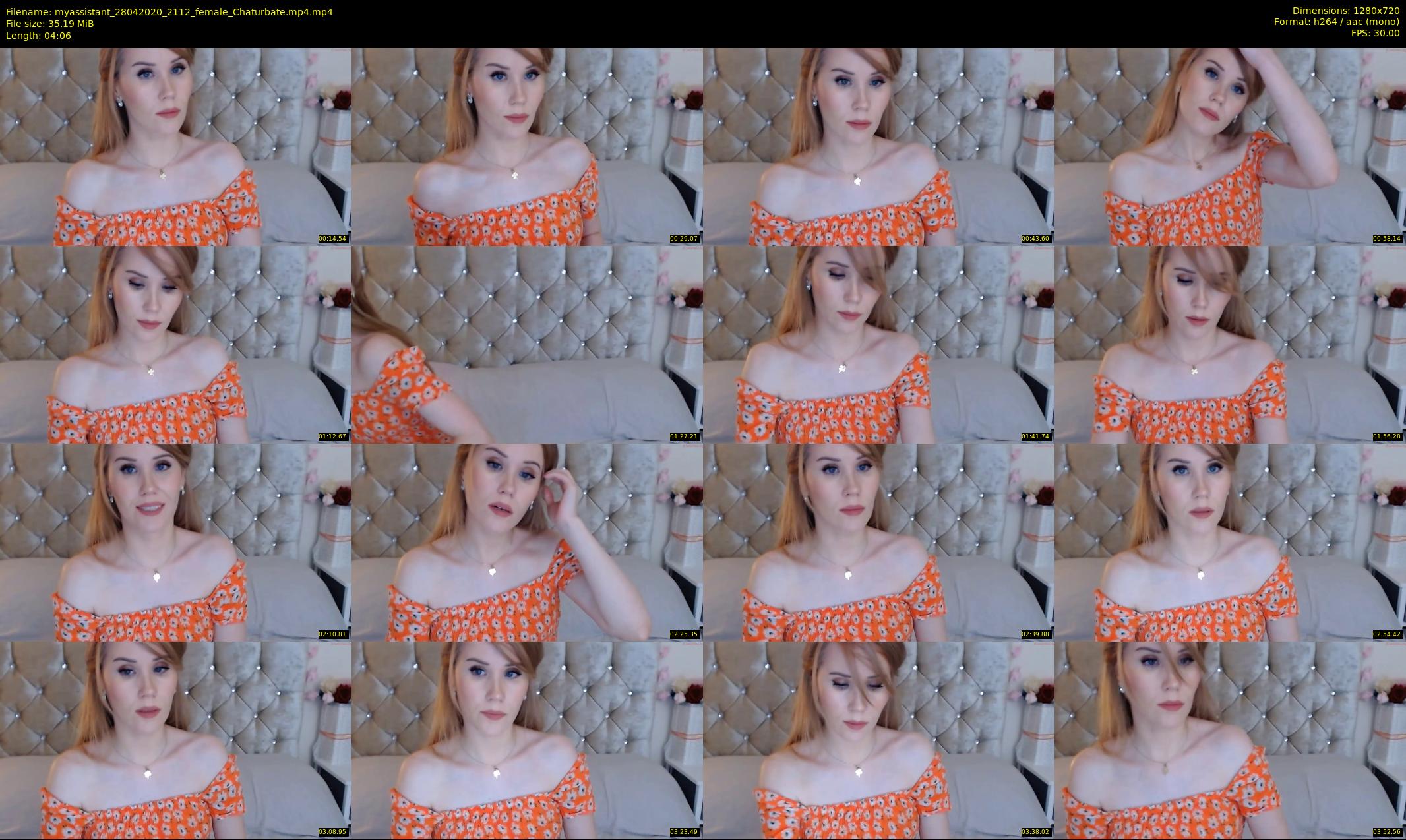 myassistant — 5 minute Chaturbate female cam show recording, 720p, Apr 28, 2020