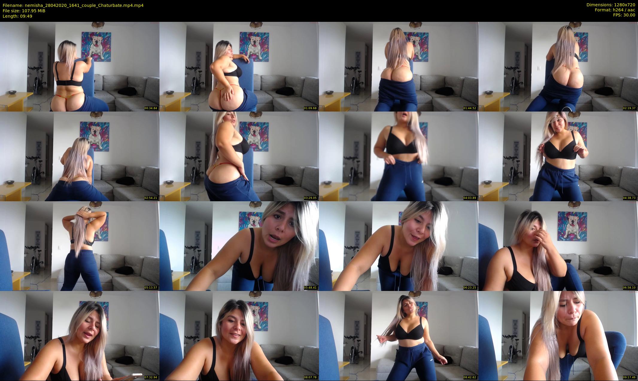 nemisha — 10 minute Chaturbate female cam show recording, 720p, Apr 28, 2020