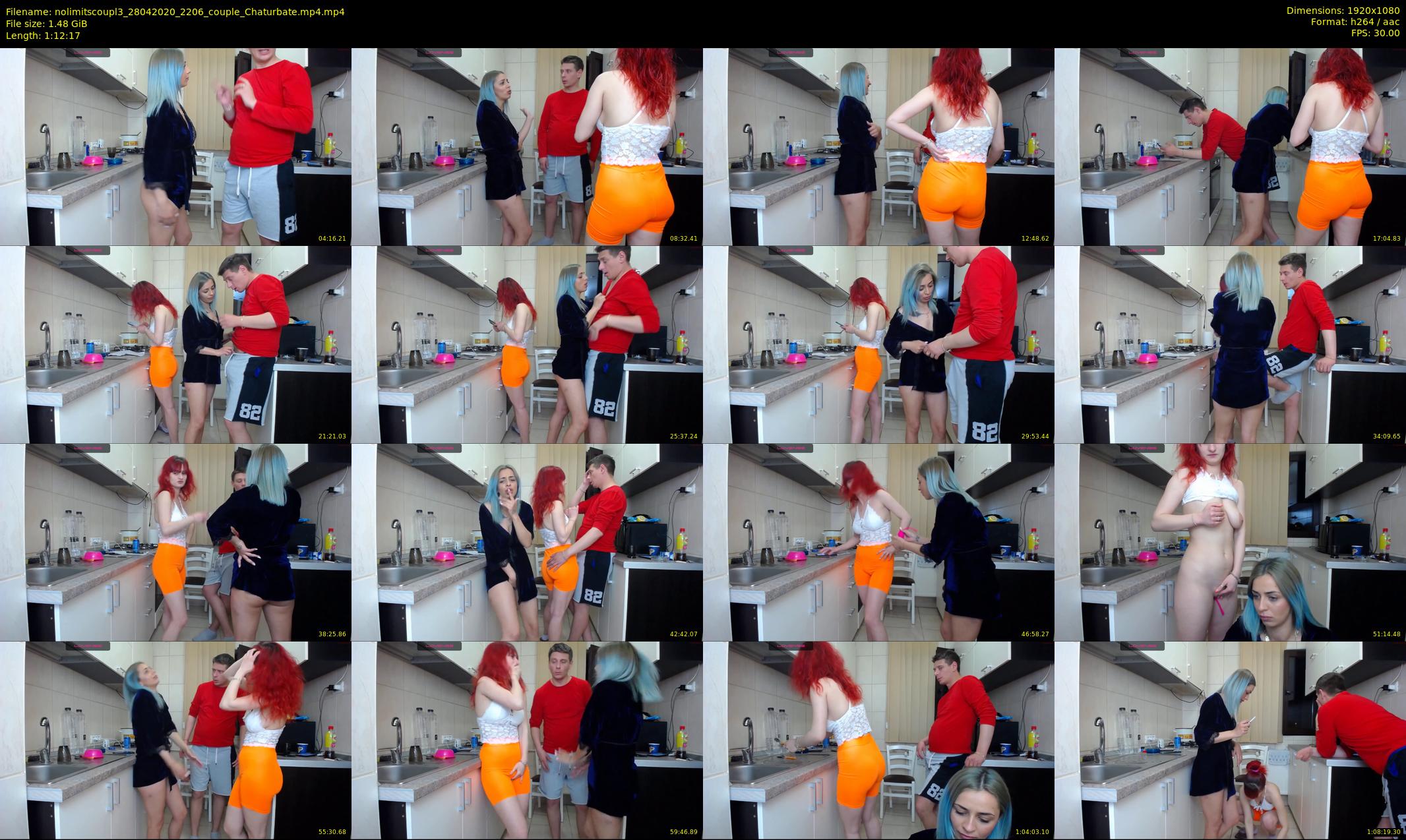 nolimitscoupl3 — 73 minute Chaturbate couple cam show recording, 1080p, Apr 28, 2020