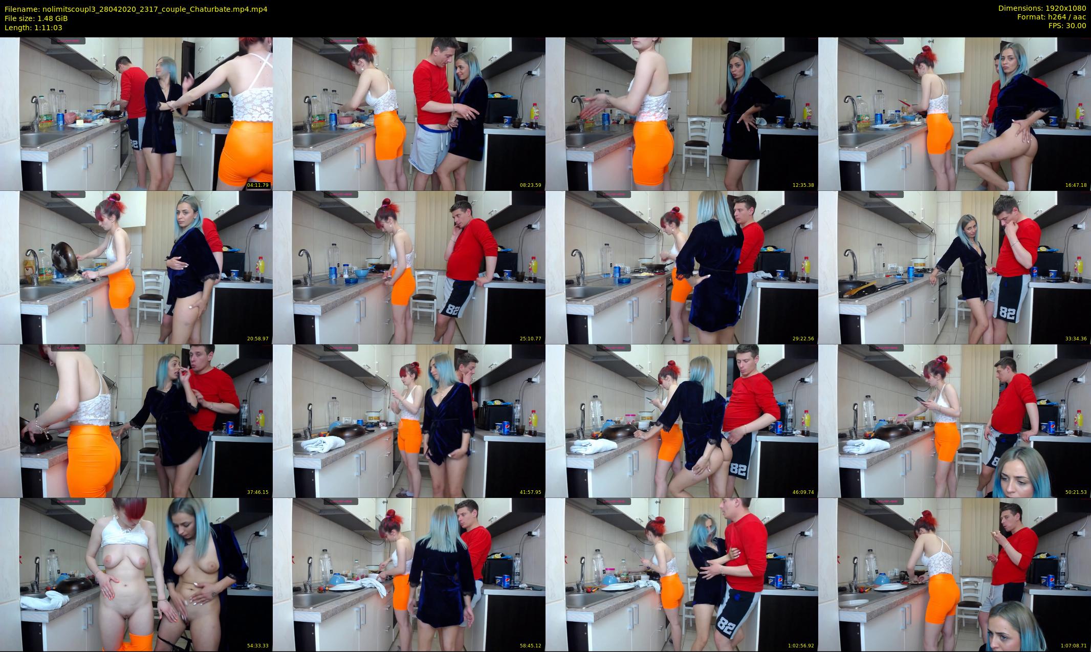 nolimitscoupl3 — 72 minute Chaturbate couple cam show recording, 1080p, Apr 28, 2020