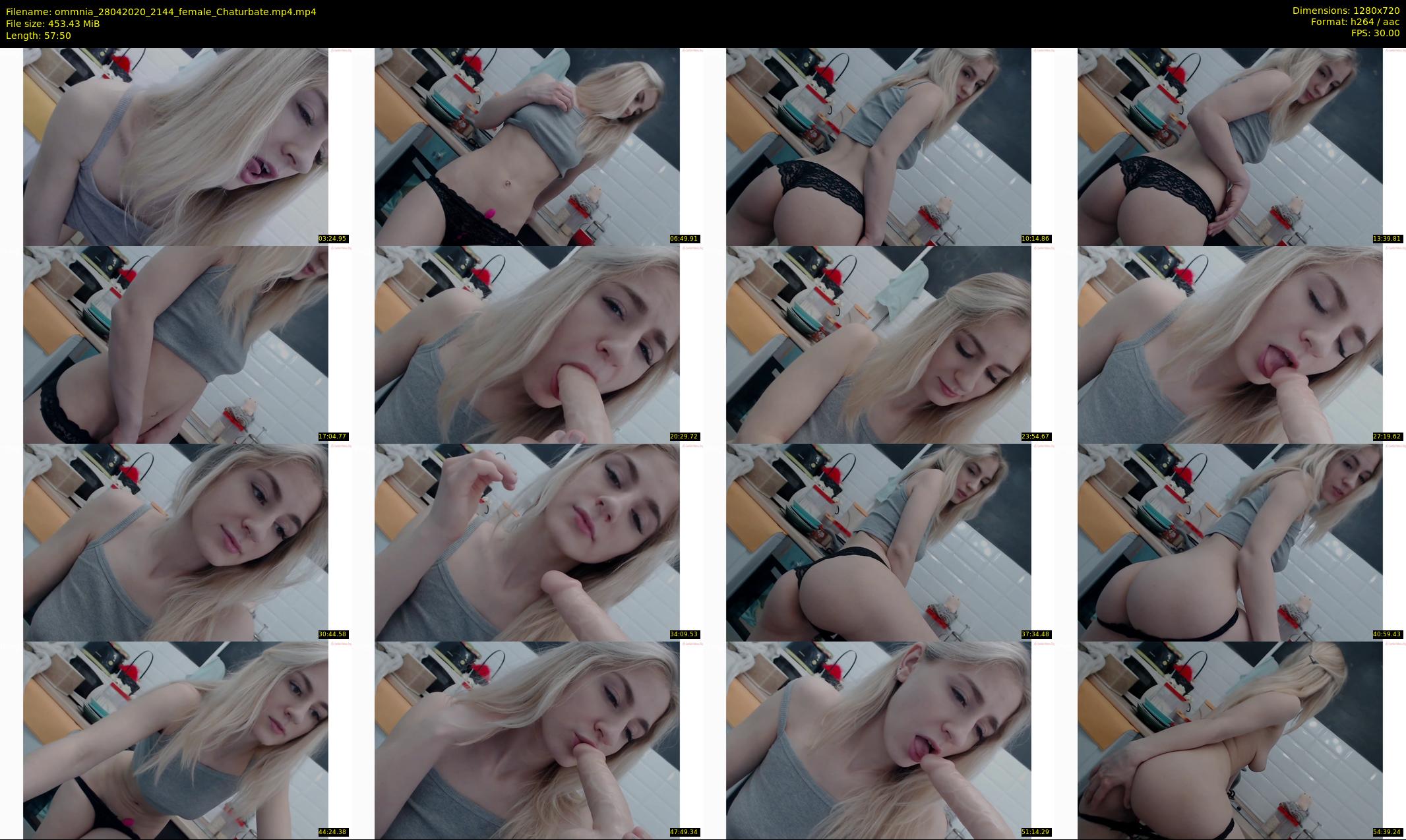 ommnia — 58 minute Chaturbate female cam show recording, 720p, Apr 28, 2020