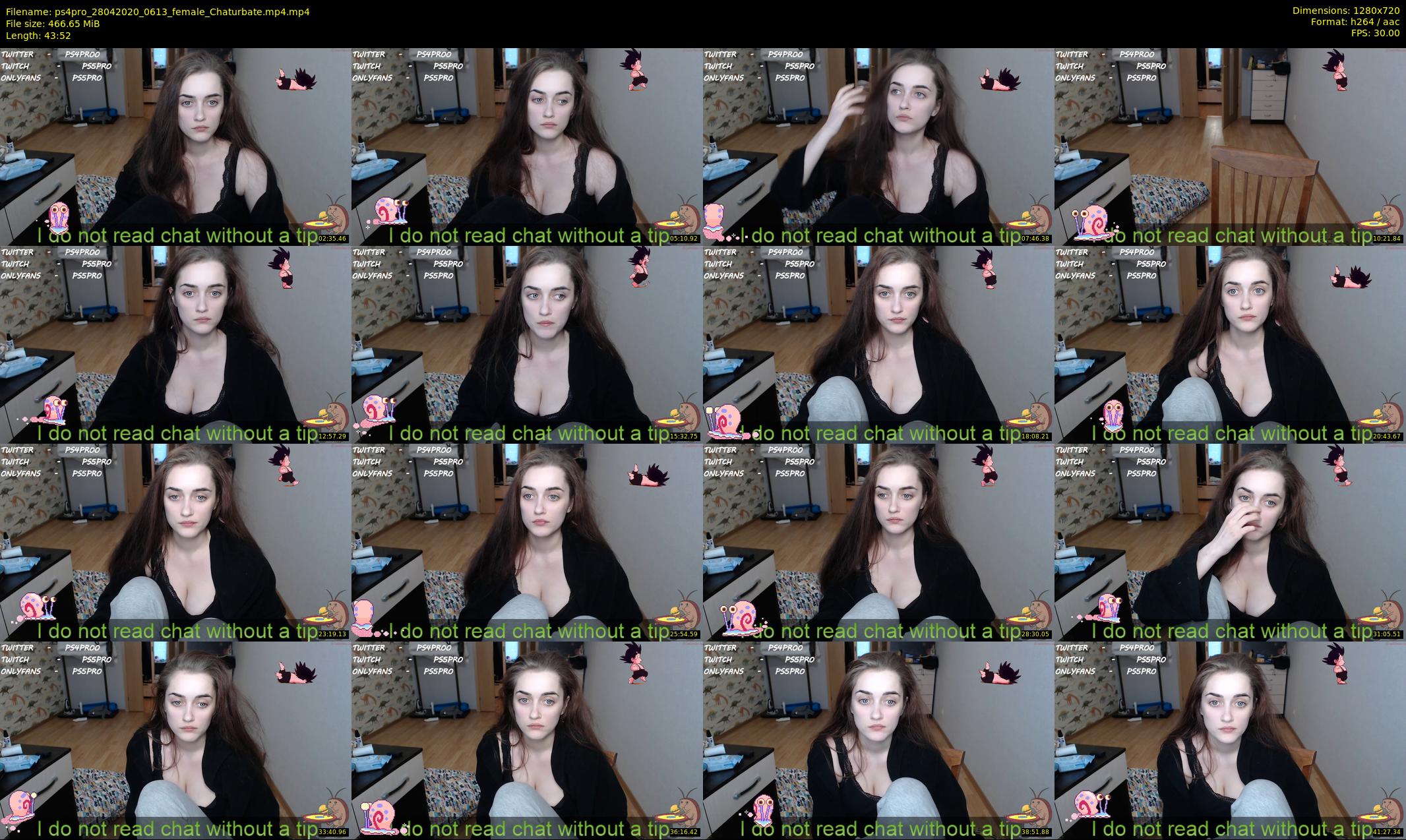ps4pro — 44 minute Chaturbate female cam show recording, 720p, Apr 28, 2020