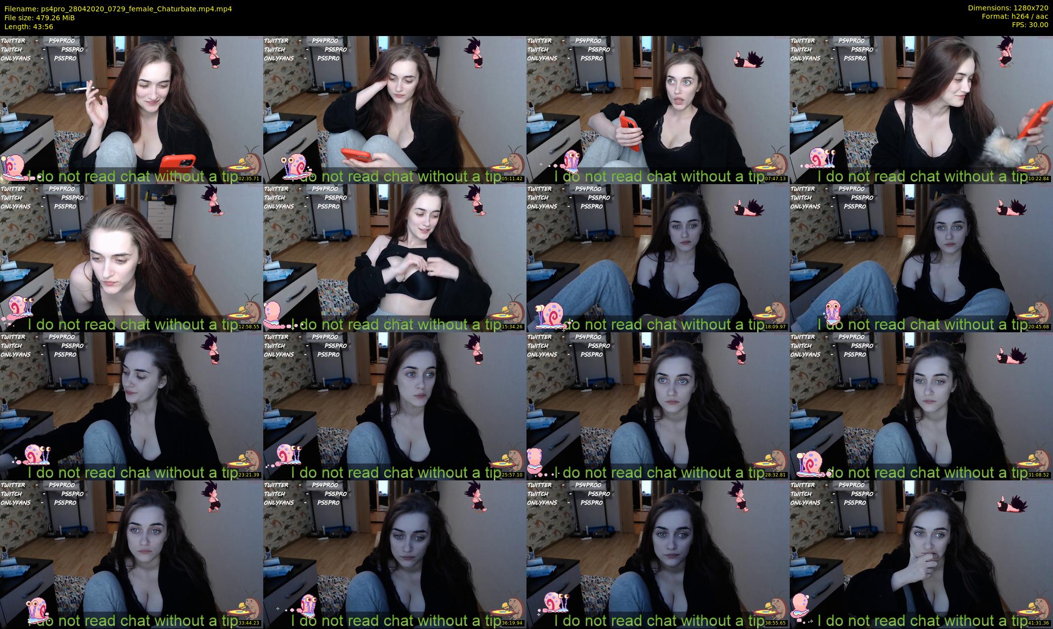 ps4pro — 44 minute Chaturbate female cam show recording, 720p, Apr 28, 2020