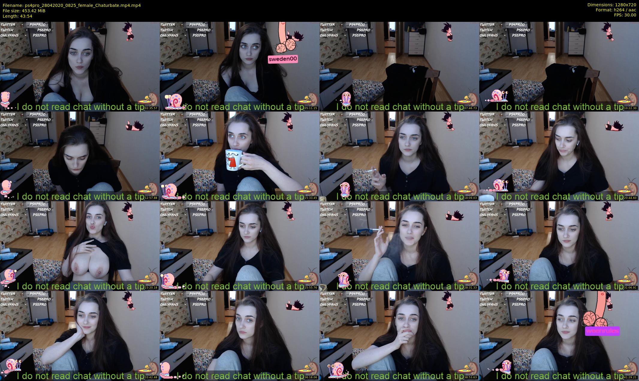 ps4pro — 44 minute Chaturbate female cam show recording, 720p, Apr 28, 2020