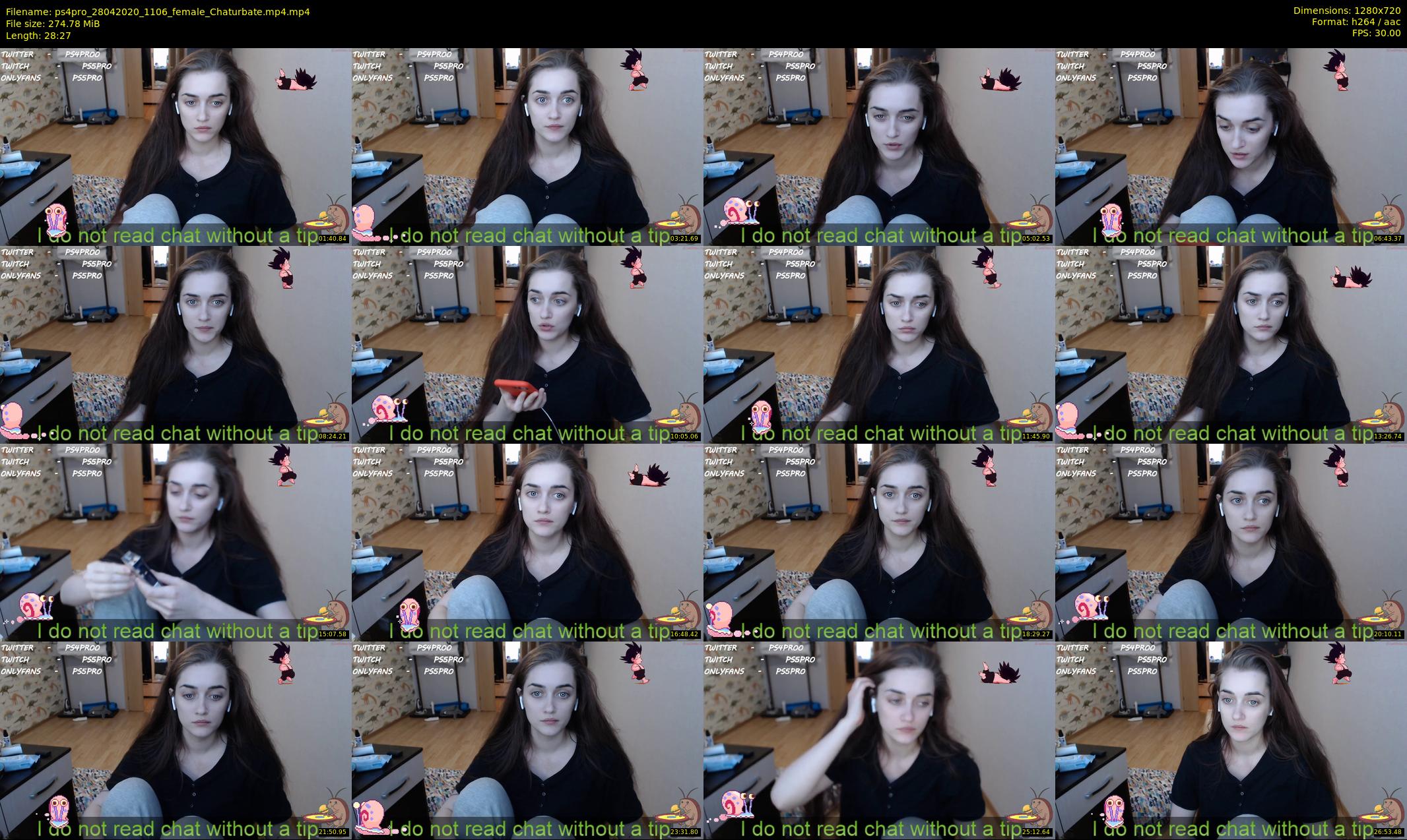 ps4pro — 29 minute Chaturbate female cam show recording, 720p, Apr 28, 2020