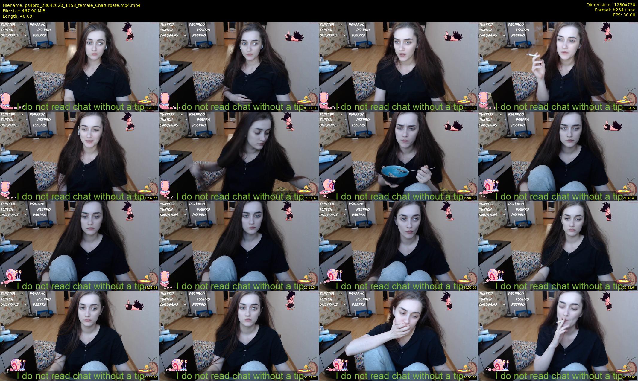 ps4pro — 47 minute Chaturbate female cam show recording, 720p, Apr 28, 2020