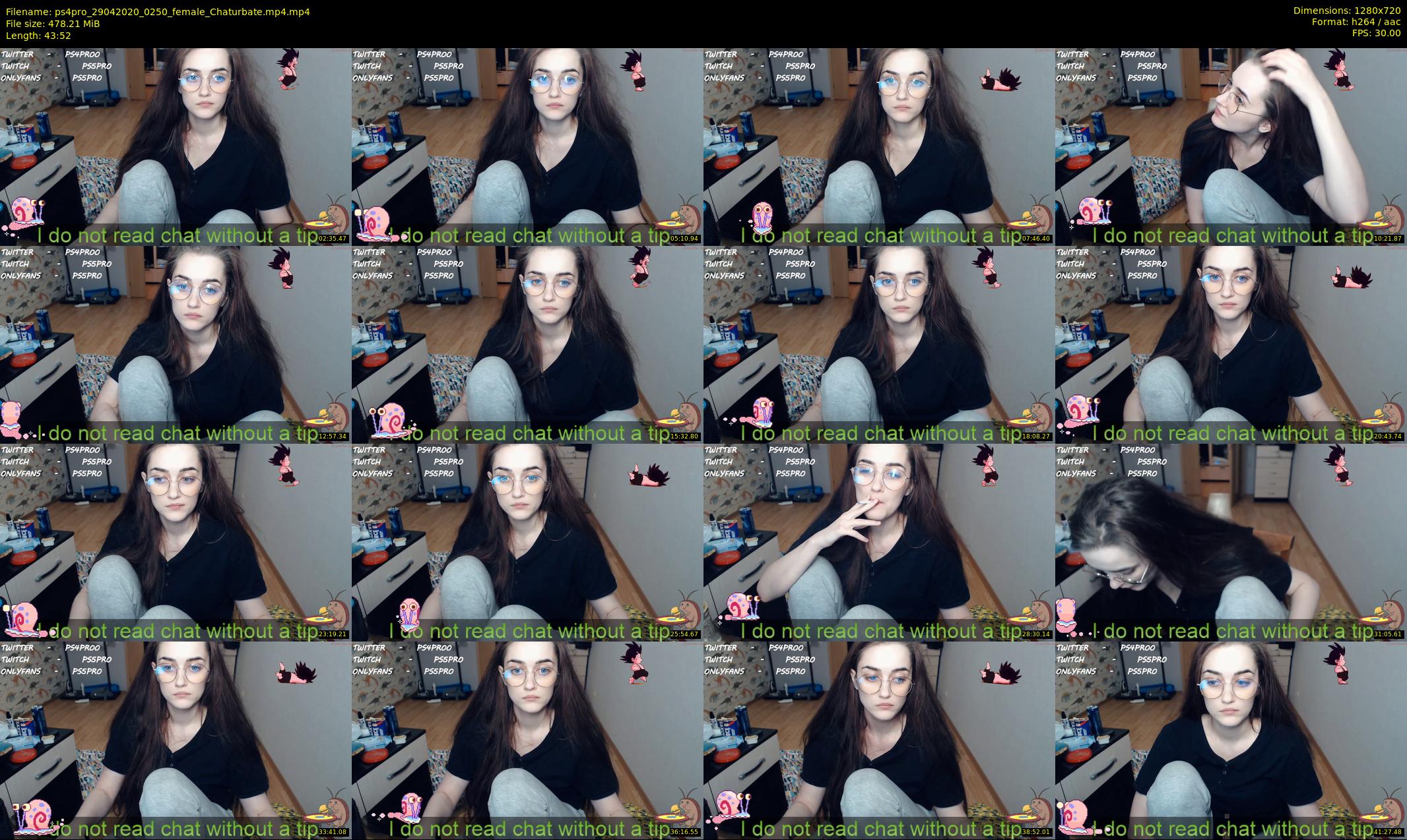ps4pro — 44 minute Chaturbate female cam show recording, 720p, Apr 29, 2020