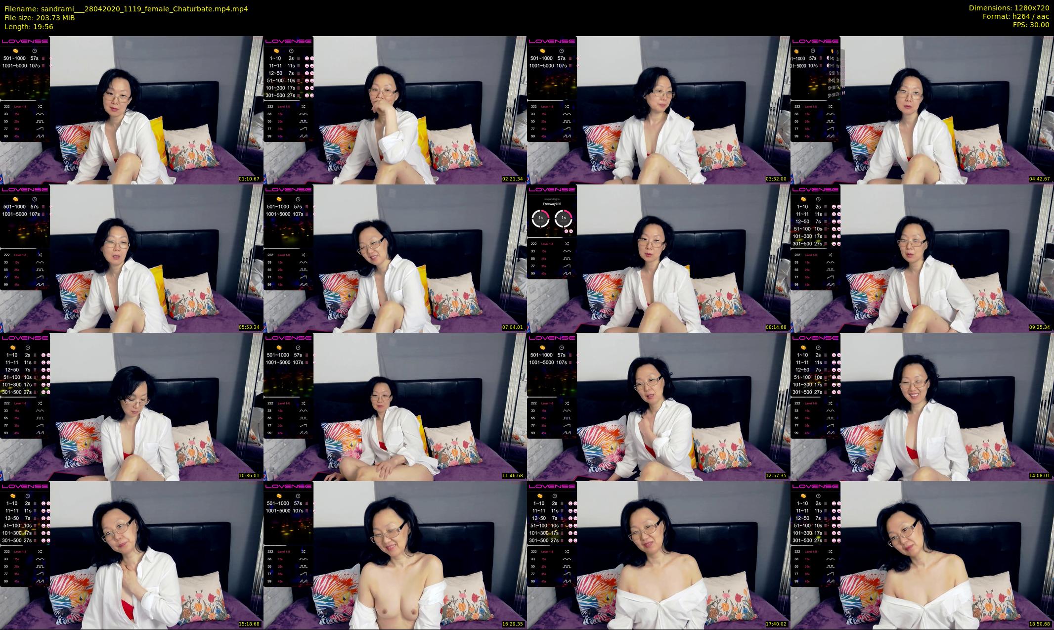 sandrami__ — 20 minute Chaturbate female cam show recording, 720p, Apr 28, 2020
