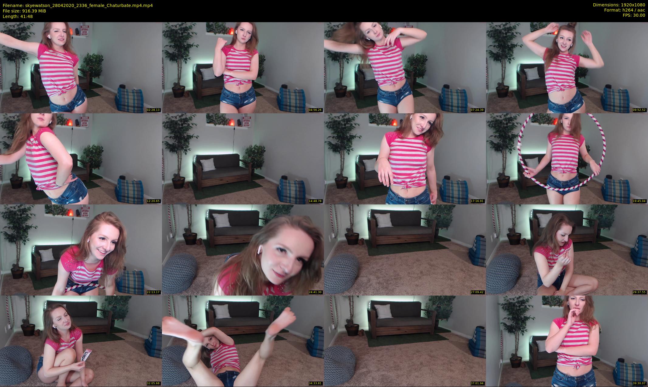 skyewatson — 42 minute Chaturbate female cam show recording, 1080p, Apr 28, 2020