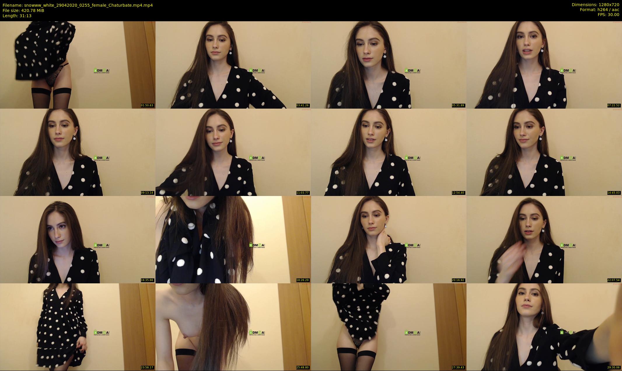 snowww_white — 32 minute Chaturbate female cam show recording, 720p, Apr 29, 2020