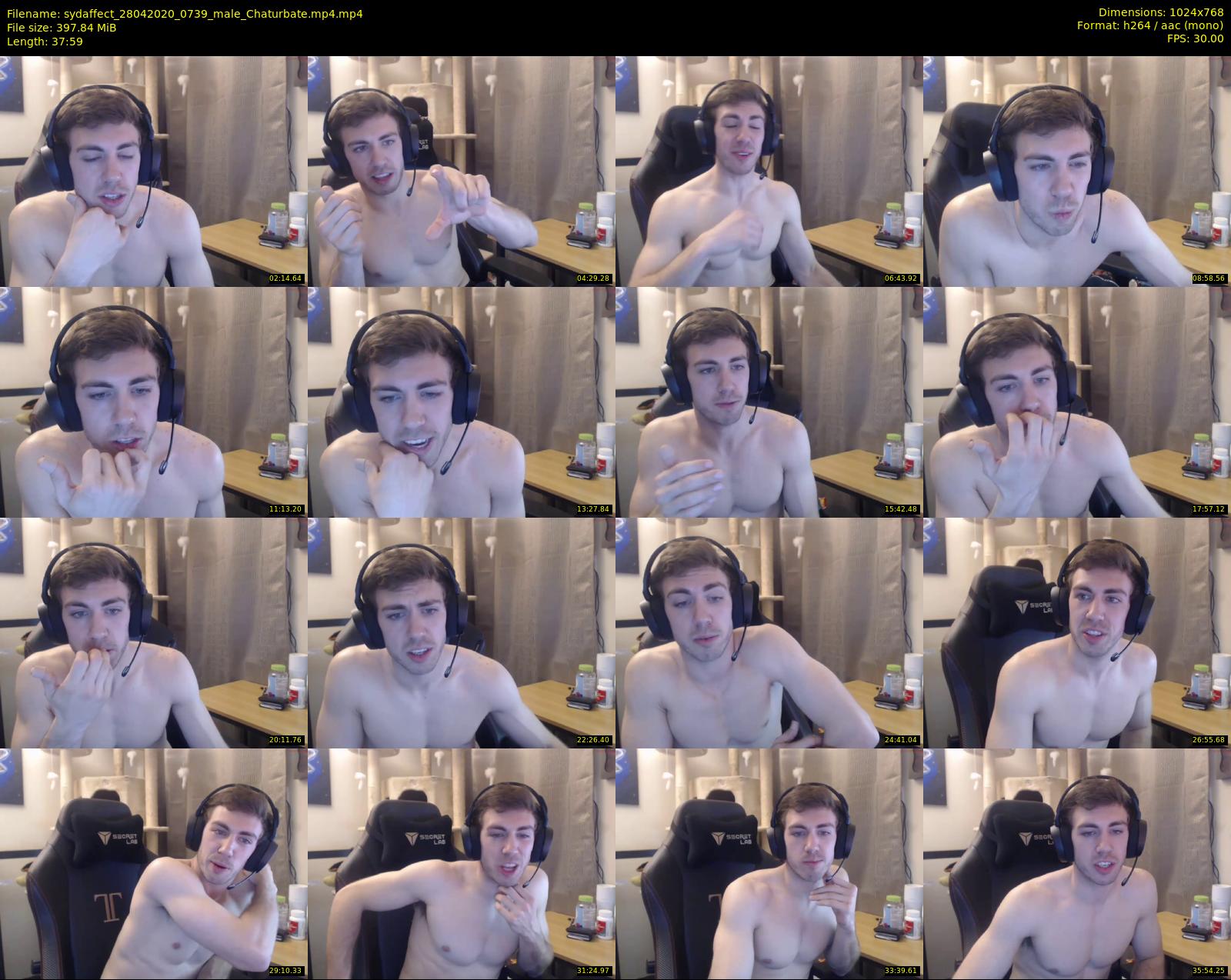 sydaffect — 38 minute Chaturbate male cam show recording, 720p, Apr 28, 2020