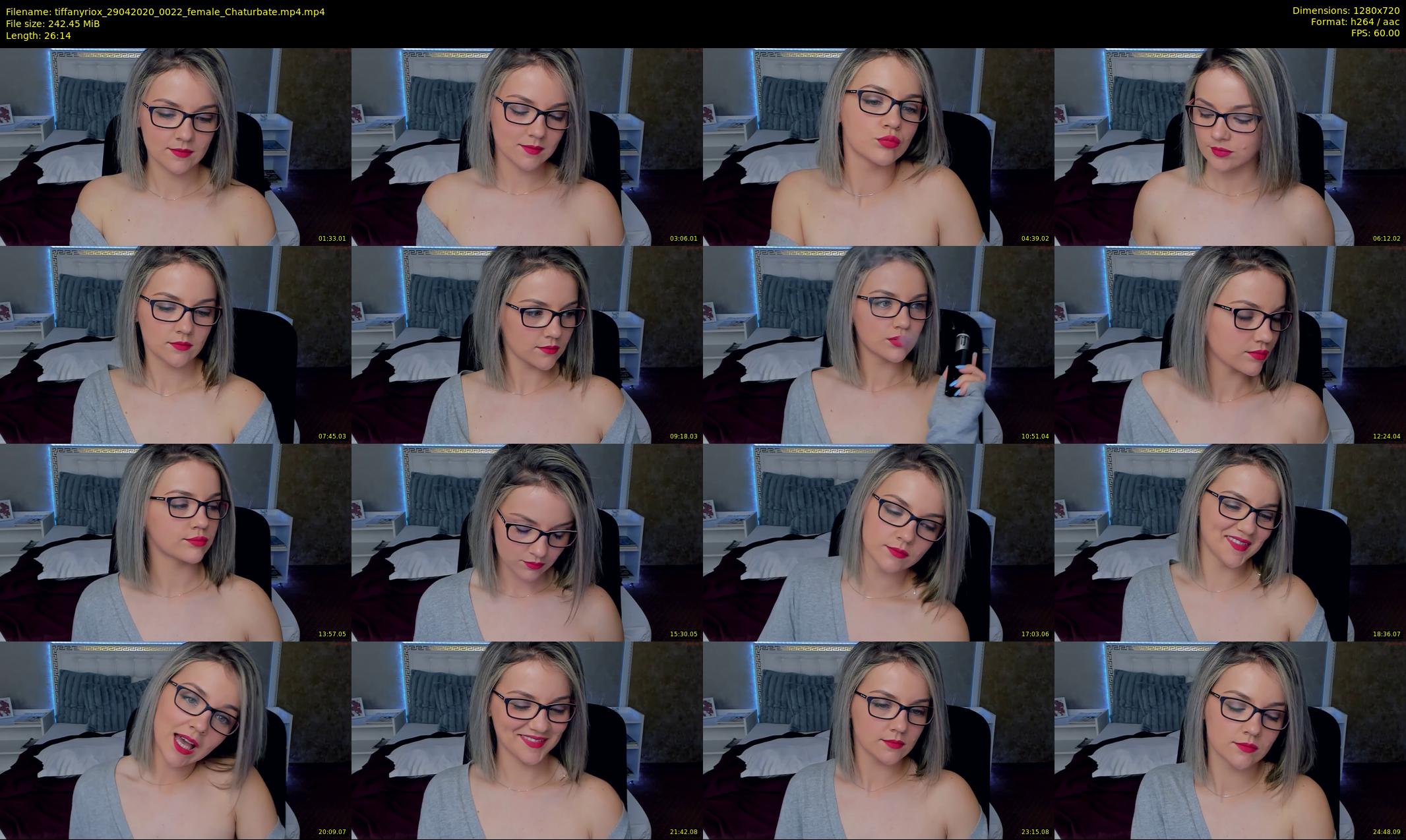 tiffanyriox — 27 minute Chaturbate female cam show recording, 720p, Apr 29, 2020