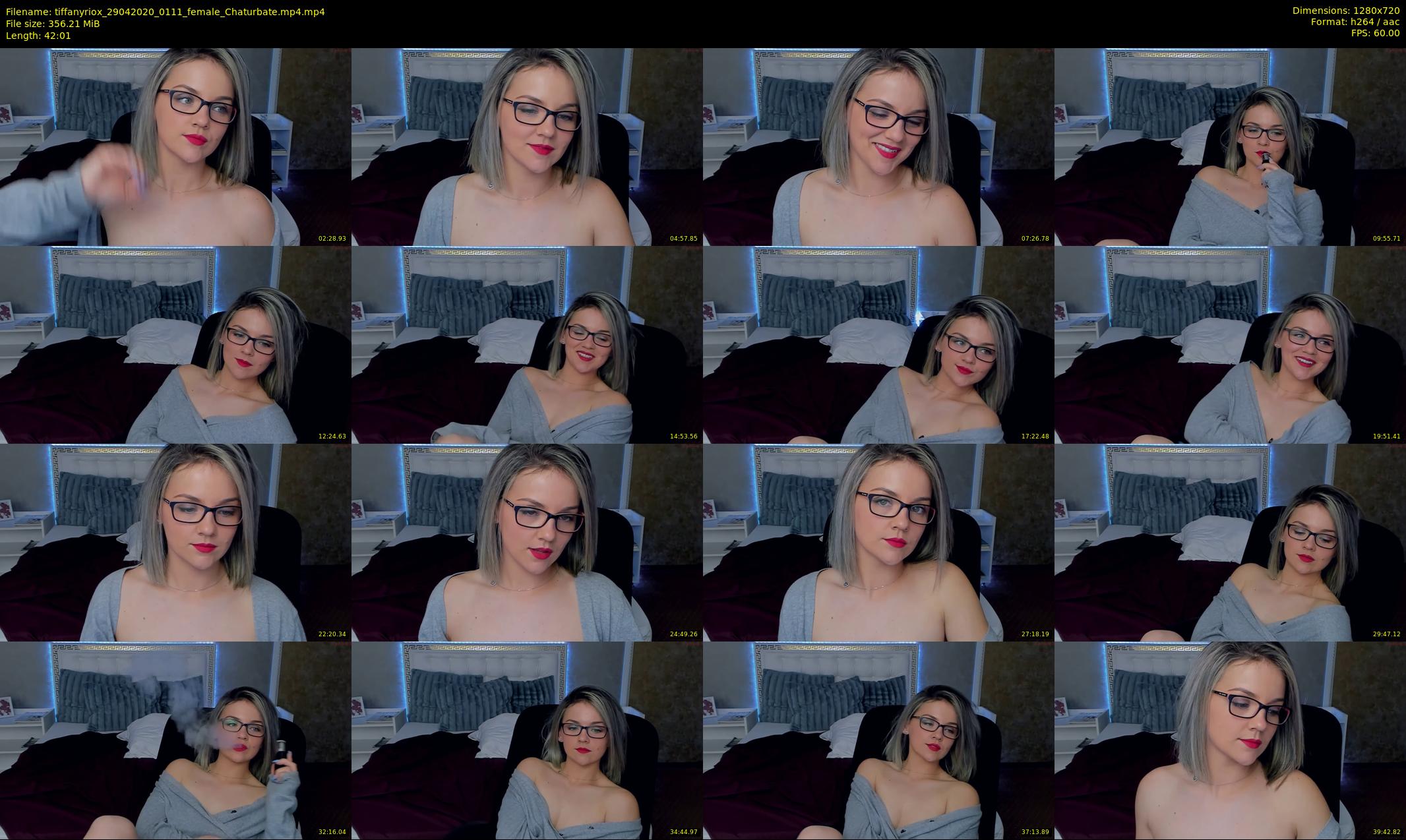 tiffanyriox — 43 minute Chaturbate female cam show recording, 720p, Apr 29, 2020