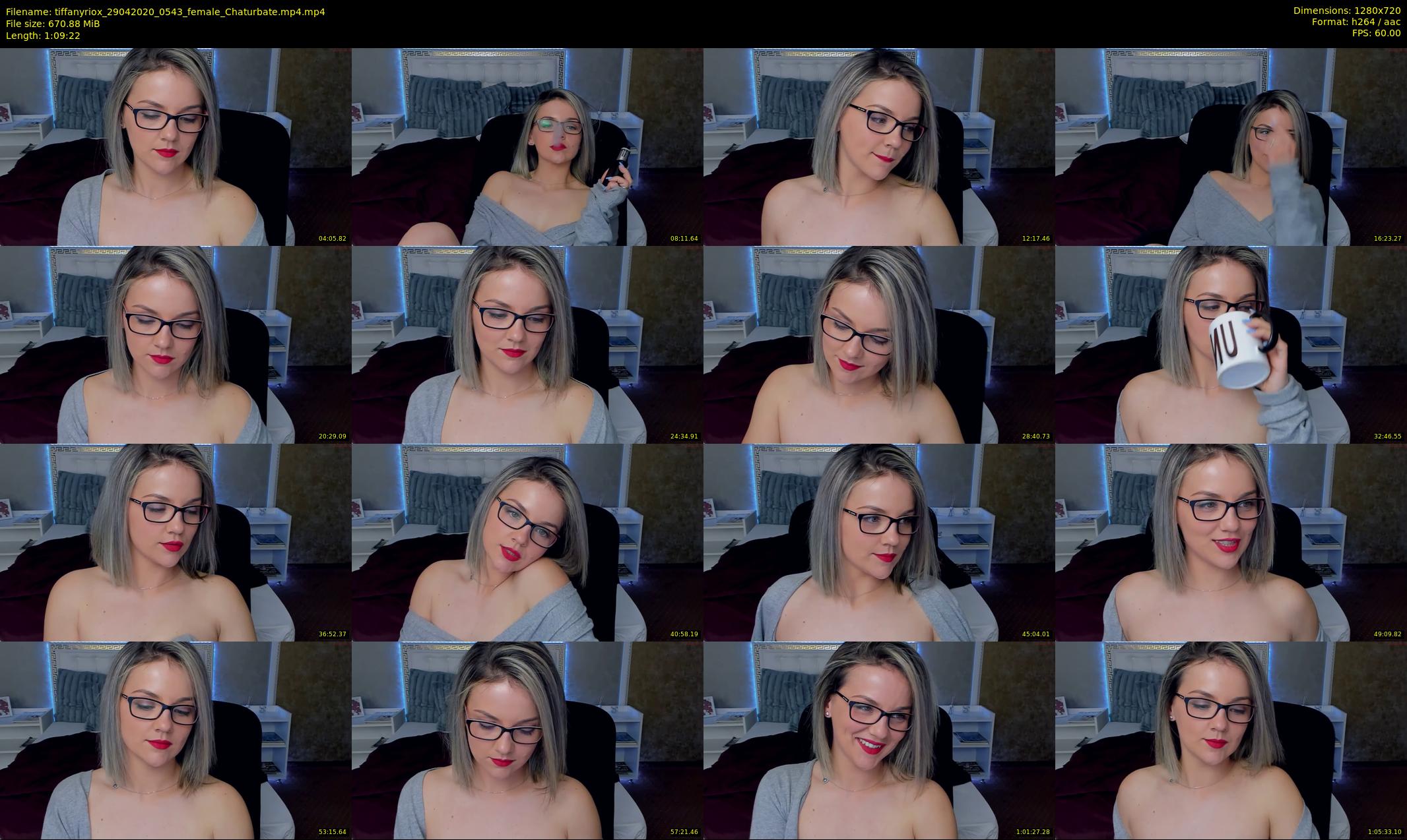 tiffanyriox — 70 minute Chaturbate female cam show recording, 720p, Apr 29, 2020