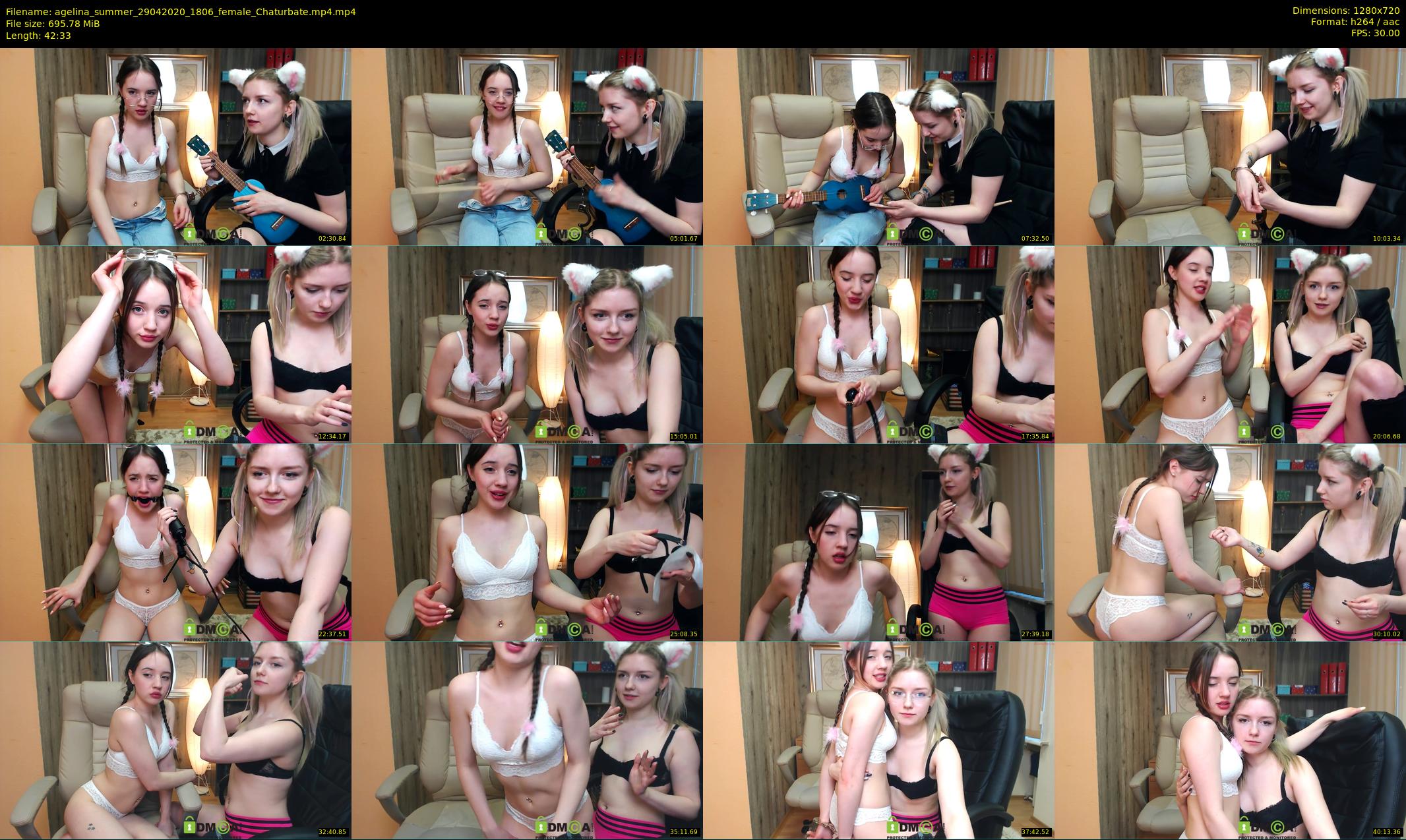 agelina_summer — 43 minute Chaturbate female cam show recording, 720p, Apr 29, 2020