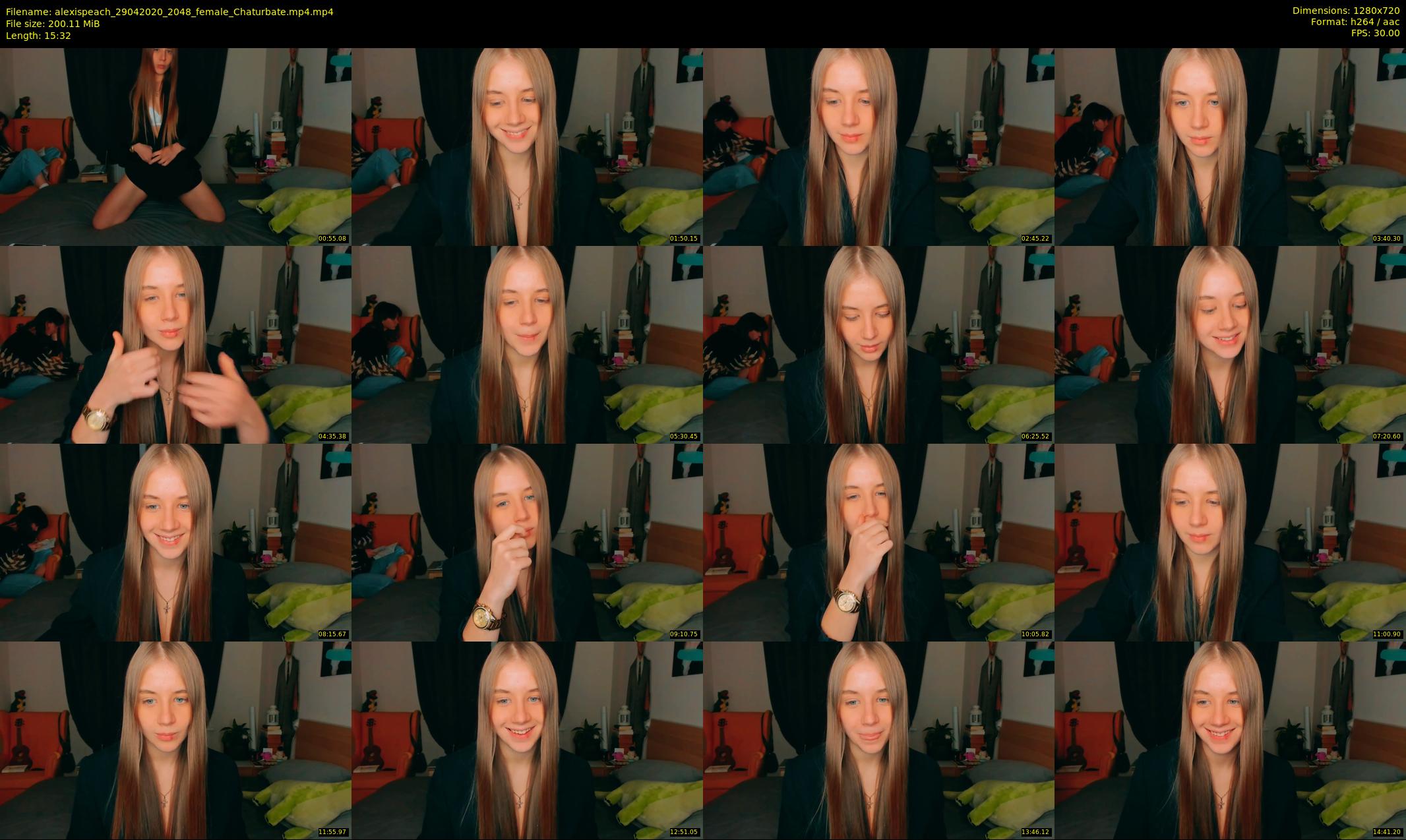 alexispeach — 16 minute Chaturbate female cam show recording, 720p, Apr 29, 2020