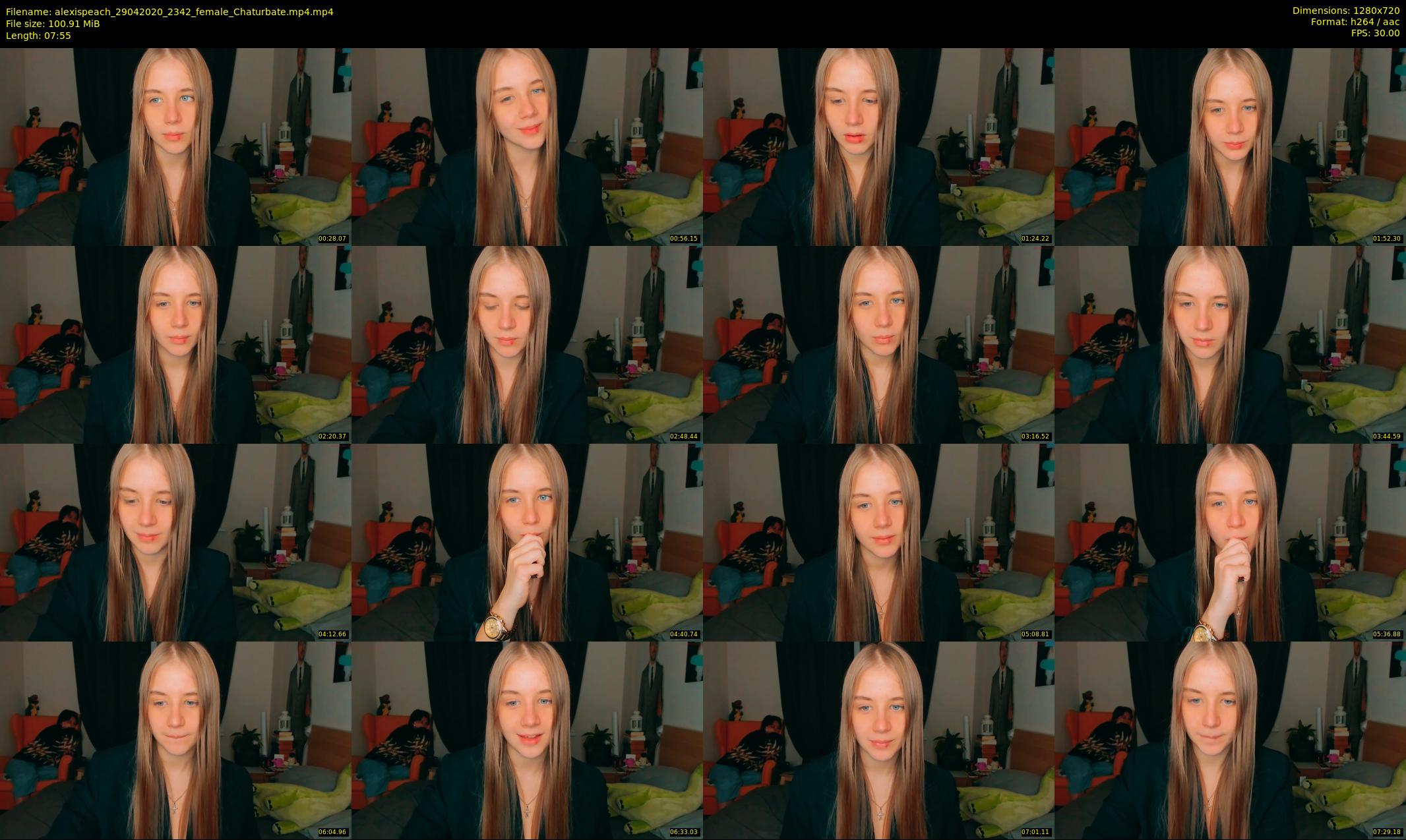 alexispeach — 8 minute Chaturbate female cam show recording, 720p, Apr 29, 2020