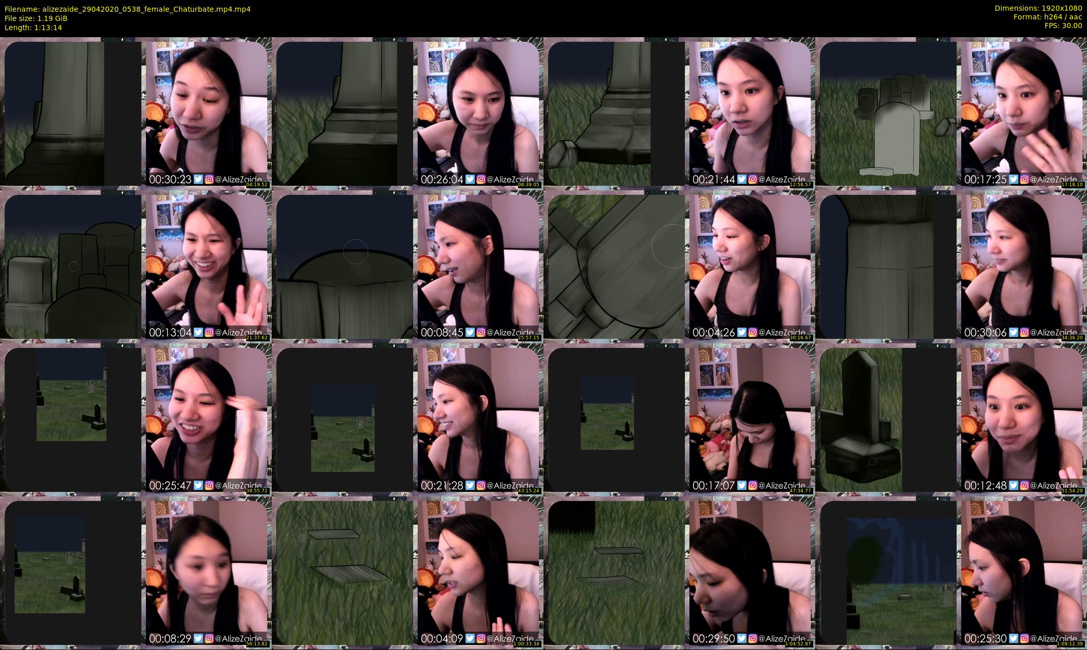 alizezaide — 74 minute Chaturbate female cam show recording, 1080p, Apr 29, 2020
