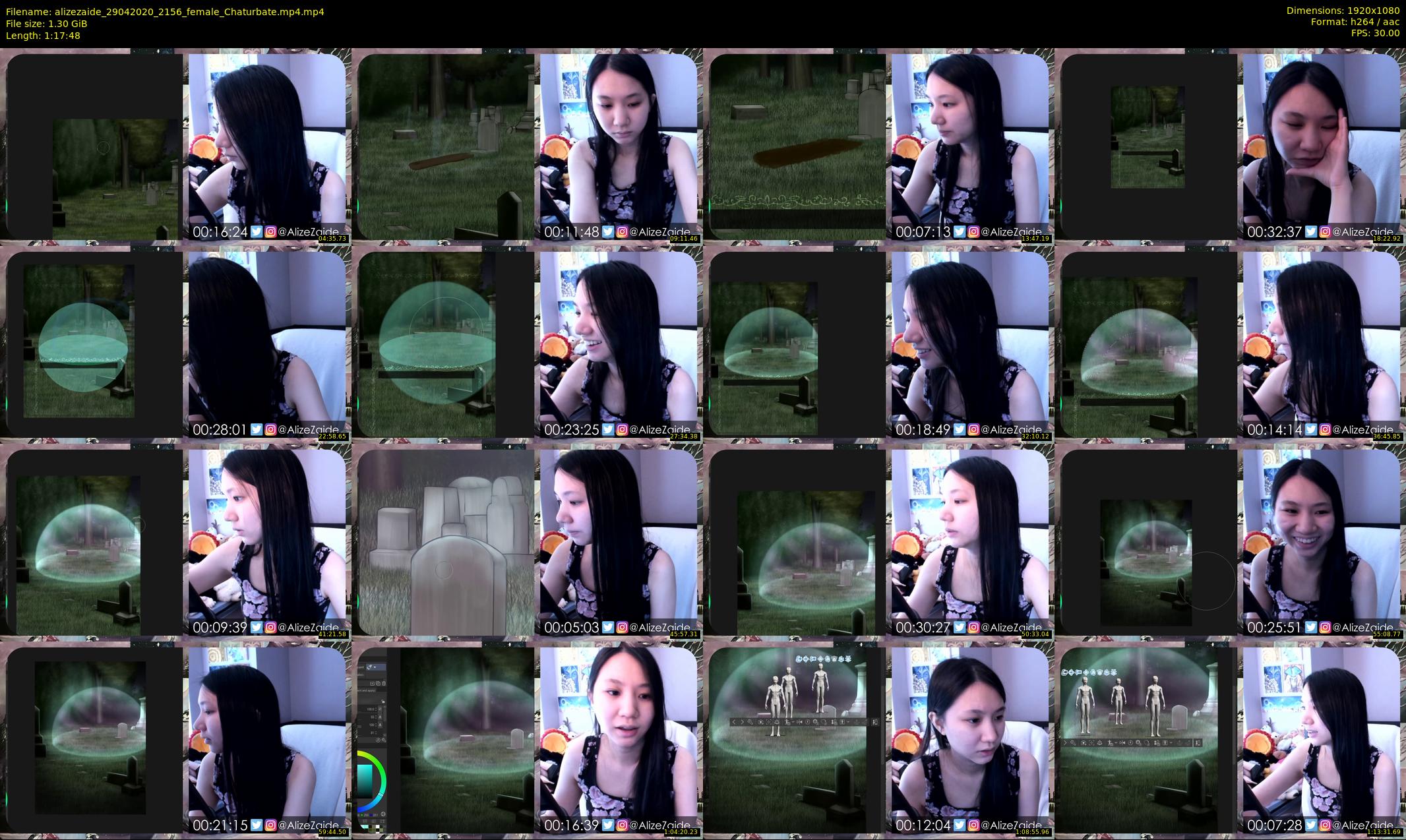 alizezaide — 78 minute Chaturbate female cam show recording, 1080p, Apr 29, 2020