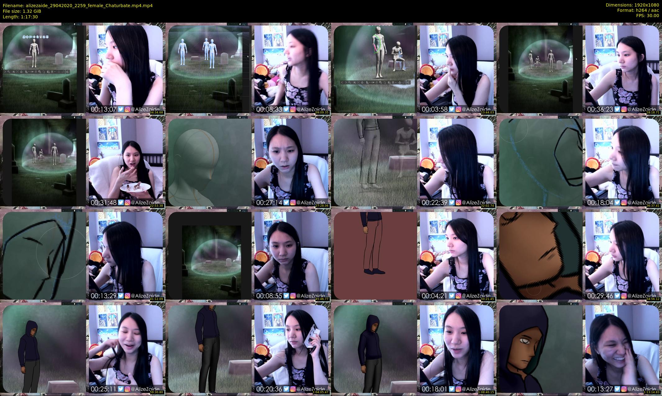 alizezaide — 78 minute Chaturbate female cam show recording, 1080p, Apr 29, 2020