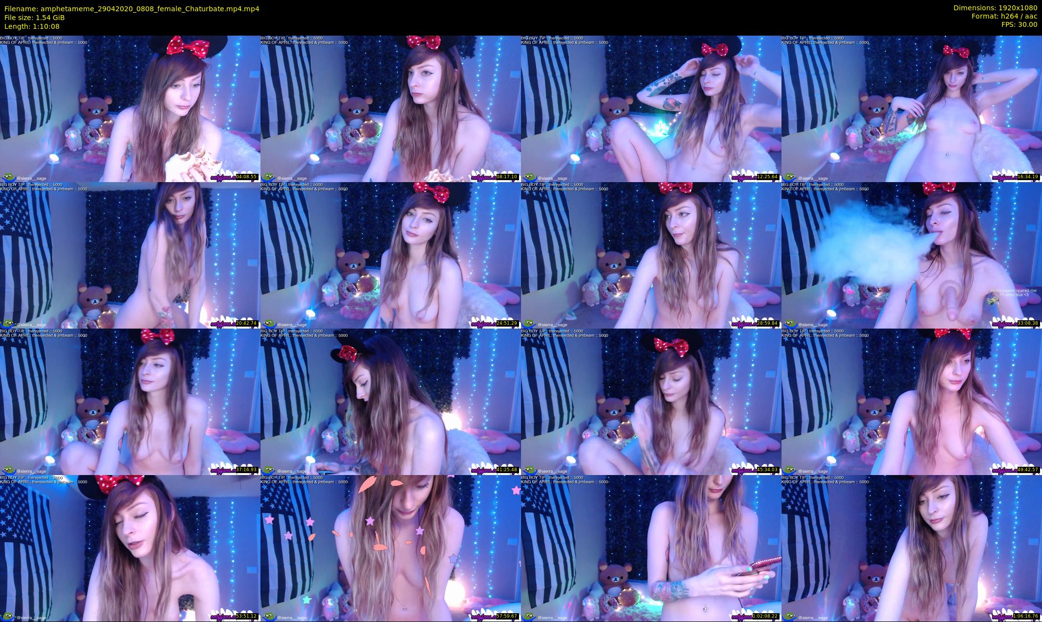 amphetameme — 71 minute Chaturbate female cam show recording, 1080p, Apr 29, 2020