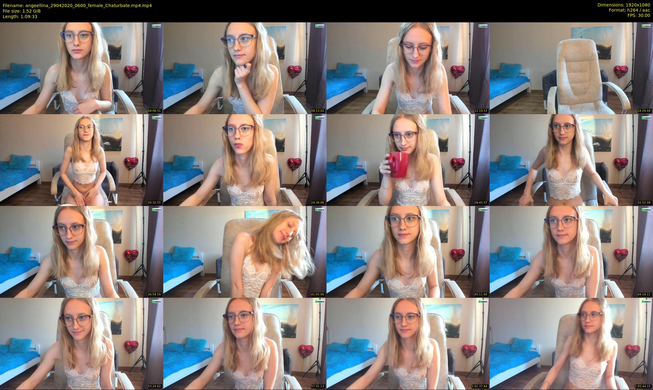 angeellina — 70 minute Chaturbate female cam show recording, 1080p, Apr 29, 2020