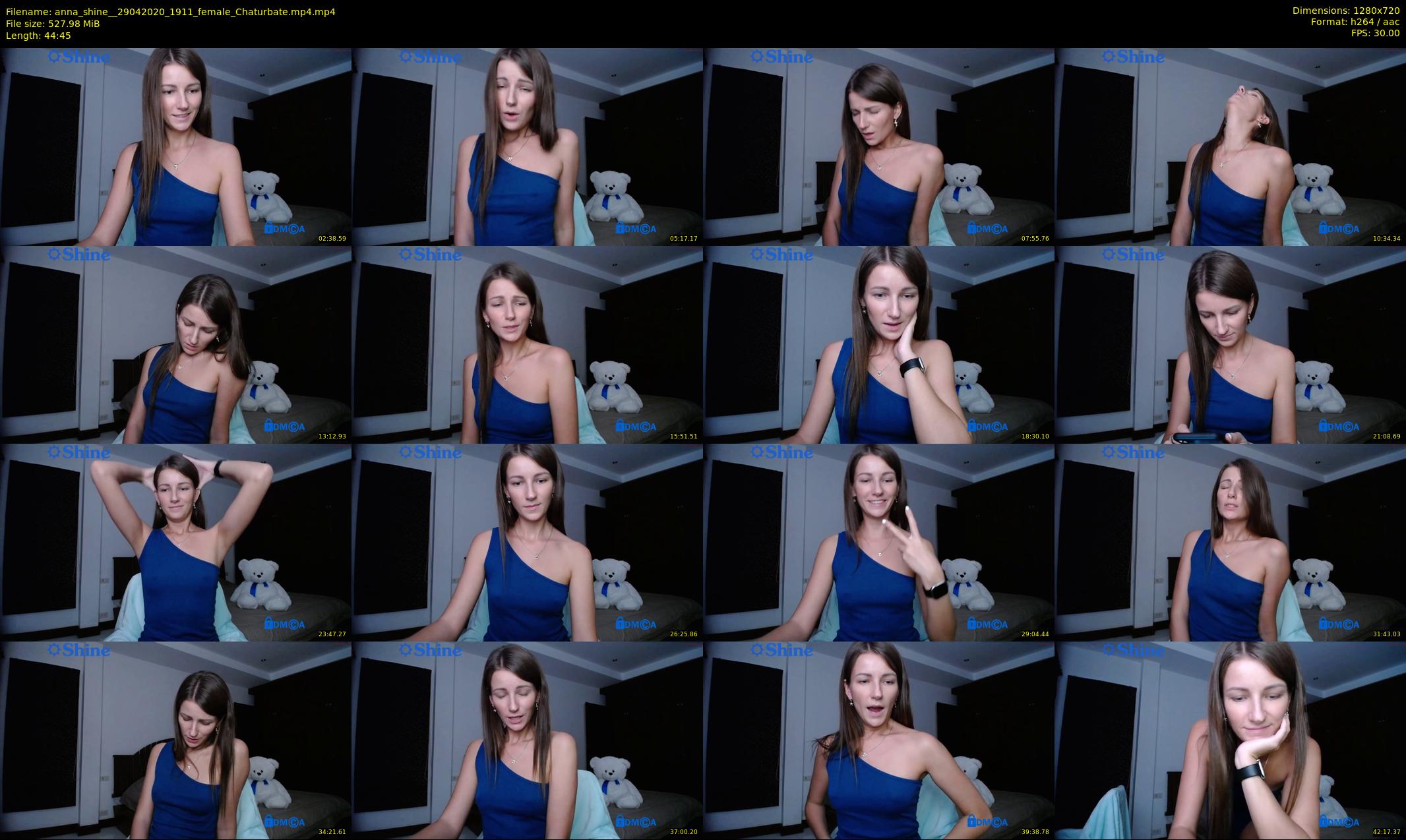 anna_shine_ — 45 minute Chaturbate female cam show recording, 720p, Apr 29, 2020