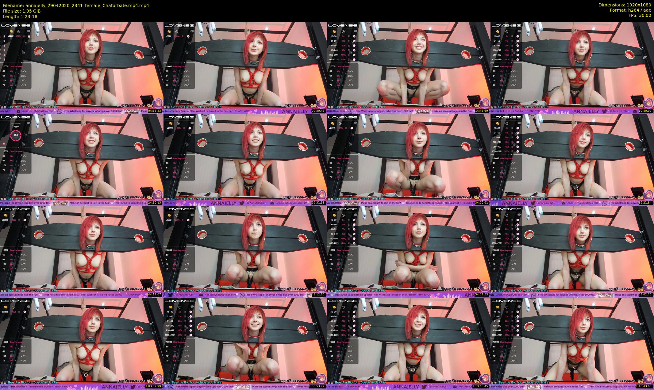 annajelly — 84 minute Chaturbate couple cam show recording, 1080p, Apr 29, 2020