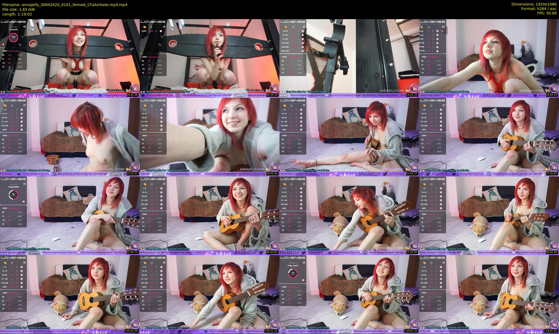 annajelly — 80 minute Chaturbate couple cam show recording, 1080p, Apr 30, 2020