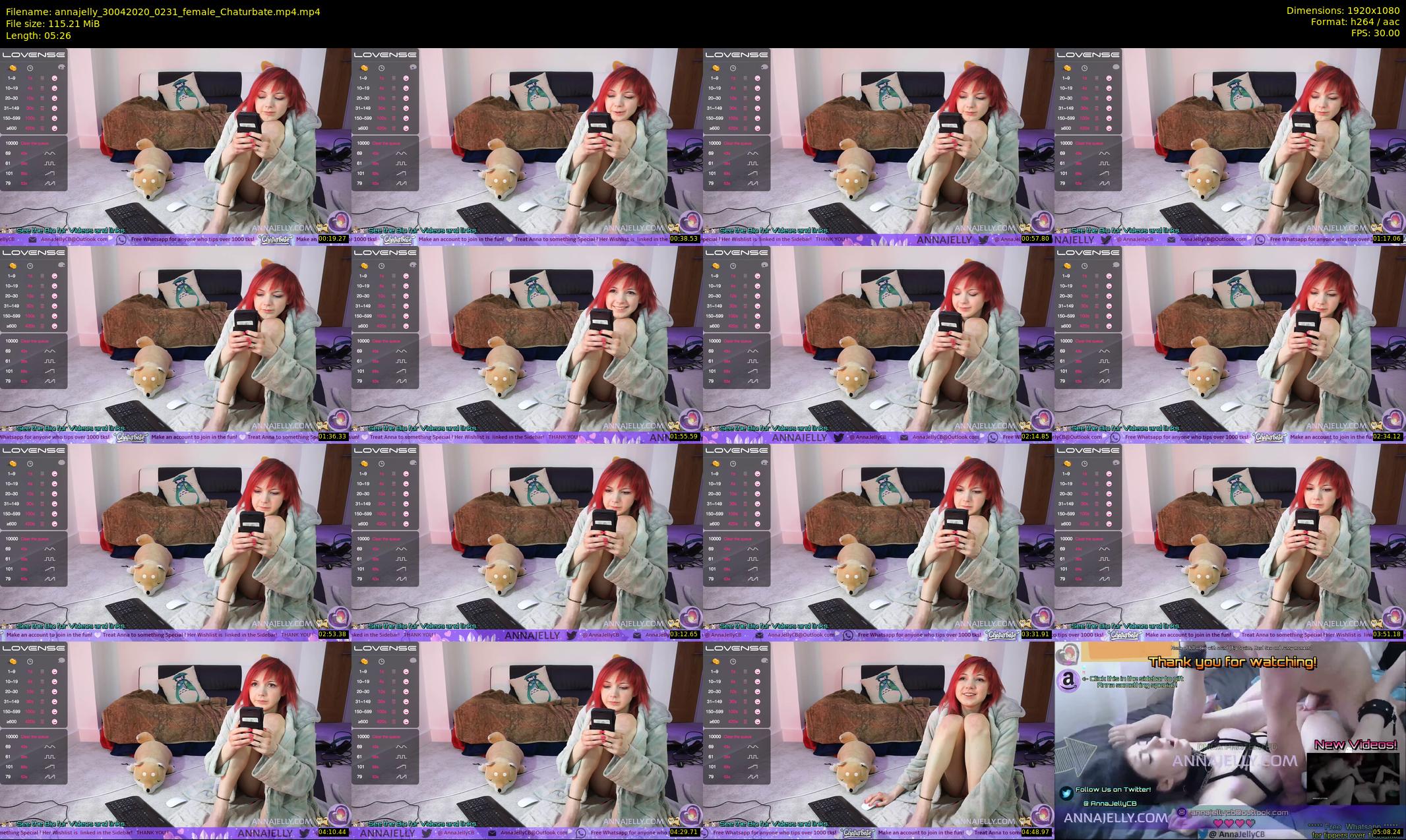 annajelly — 6 minute Chaturbate couple cam show recording, 1080p, Apr 30, 2020