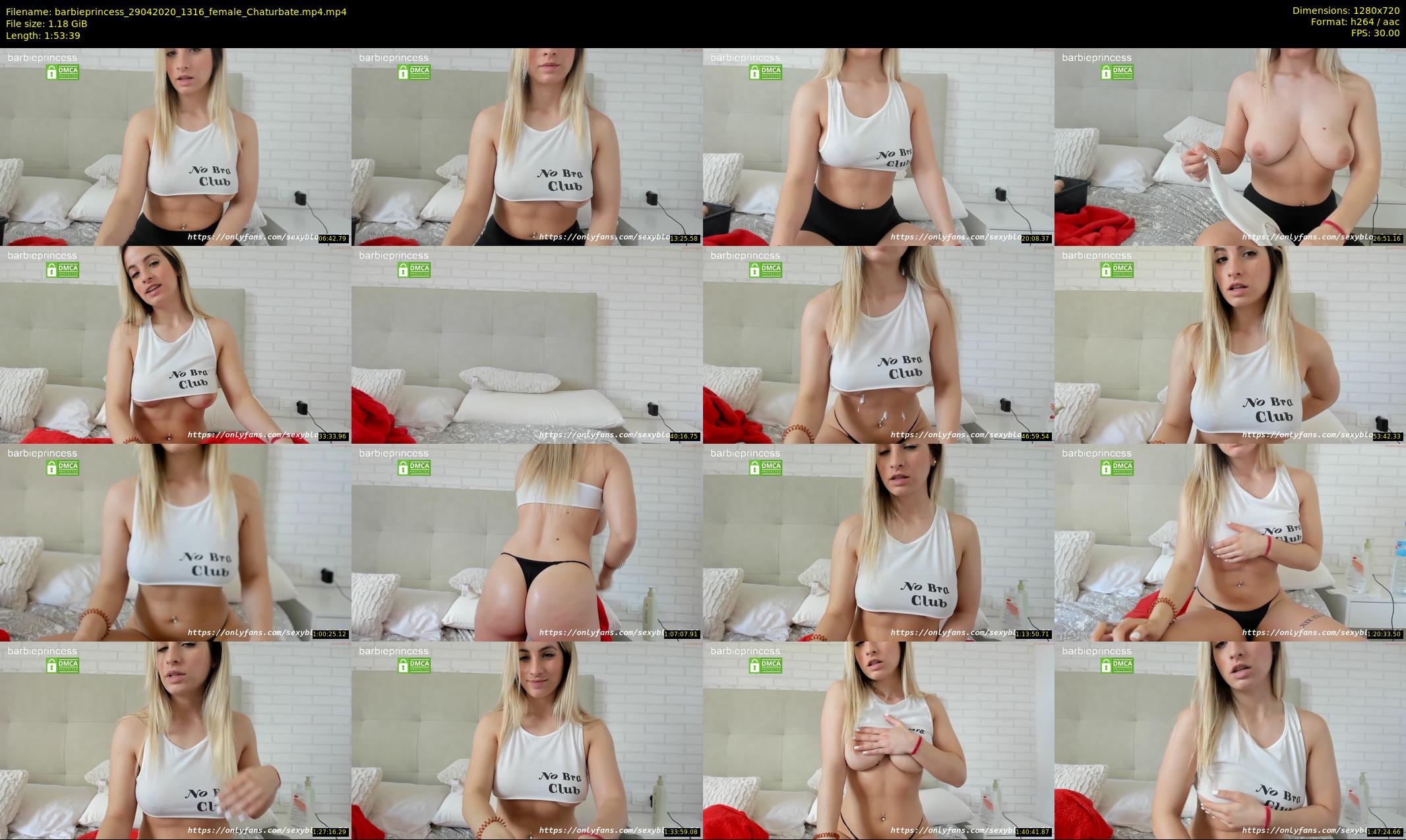 barbieprincess — 114 minute Chaturbate female cam show recording, 720p, Apr 29, 2020