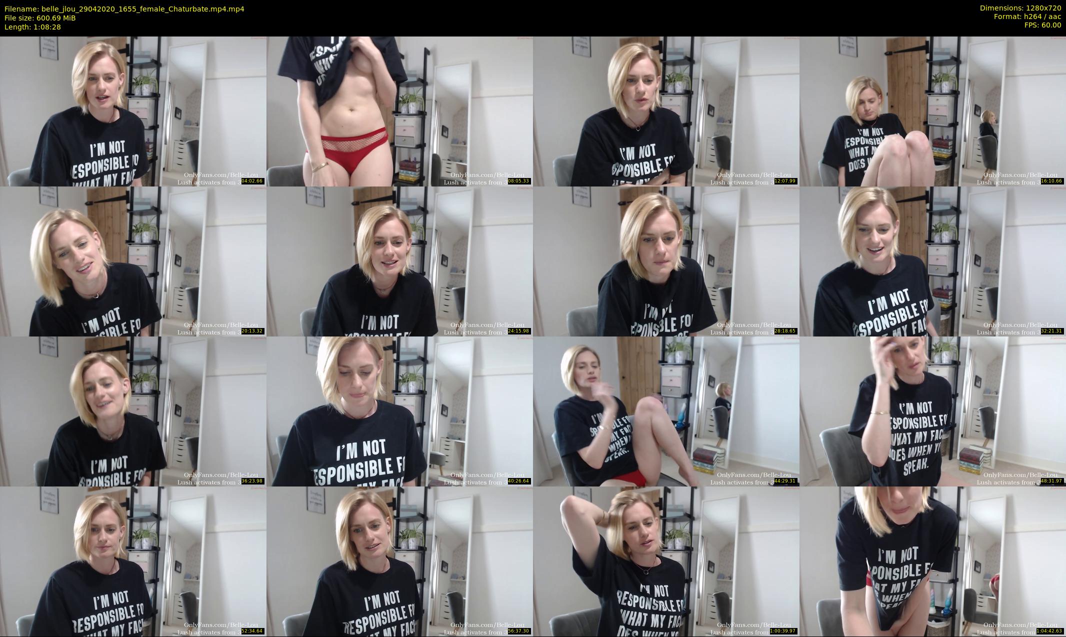 belle_jlou — 69 minute Chaturbate female cam show recording, 720p, Apr 29, 2020