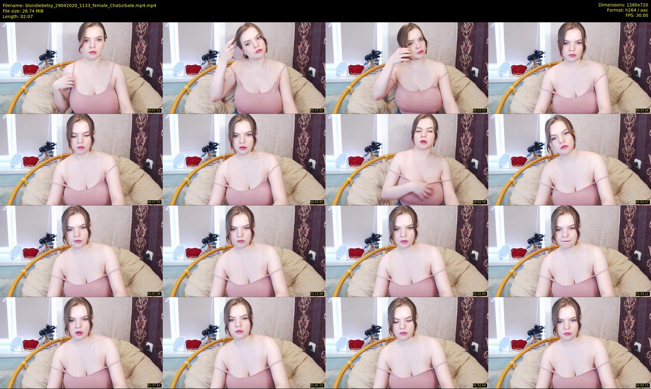 blondiebetsy — 3 minute Chaturbate female cam show recording, 720p, Apr 29, 2020