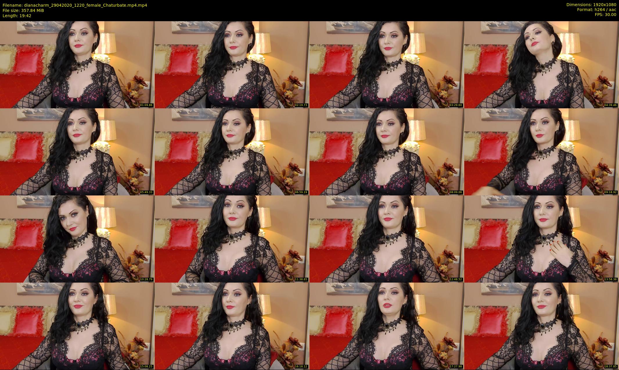 dianacharm — 20 minute Chaturbate female cam show recording, 1080p, Apr 29, 2020
