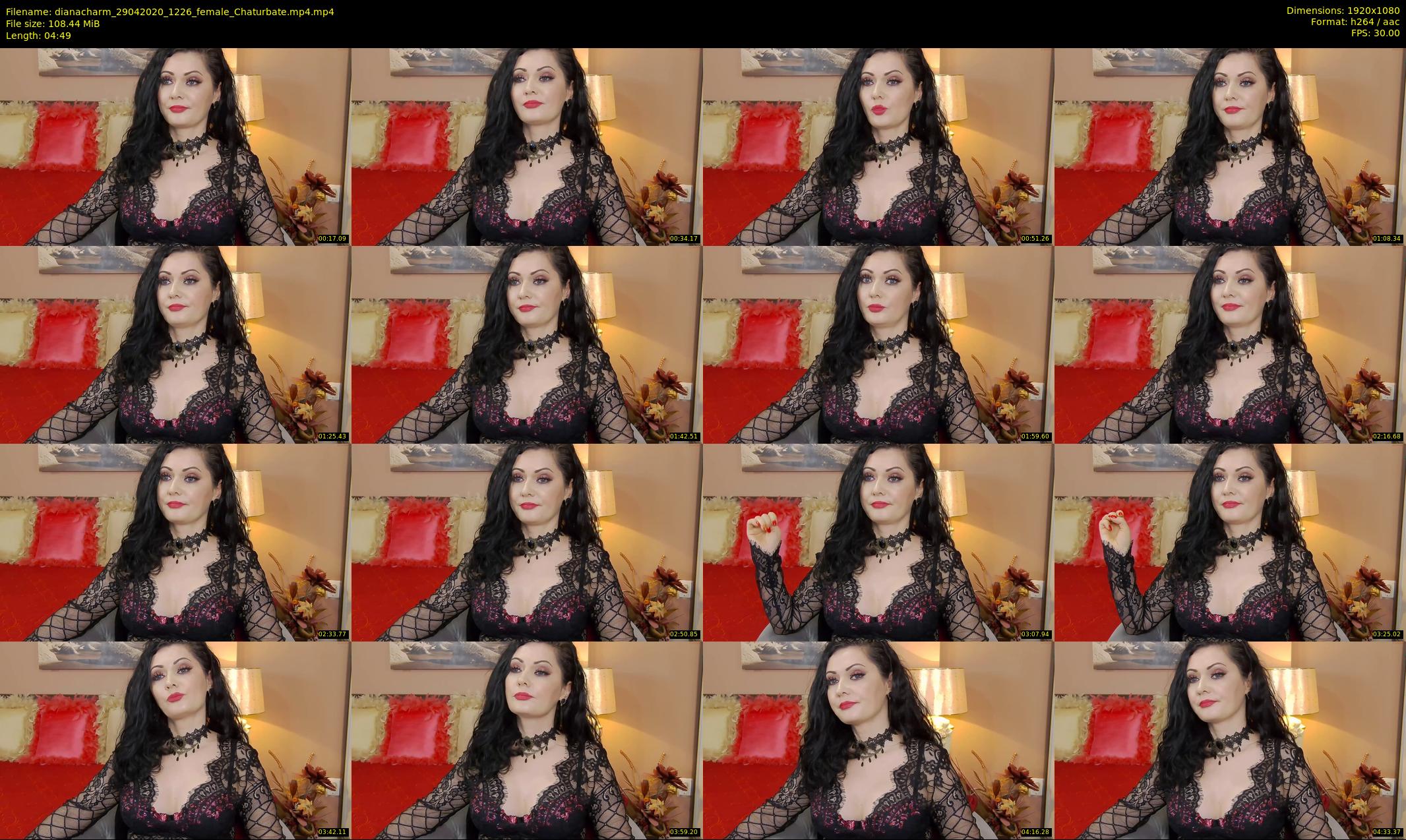 dianacharm — 5 minute Chaturbate female cam show recording, 1080p, Apr 29, 2020