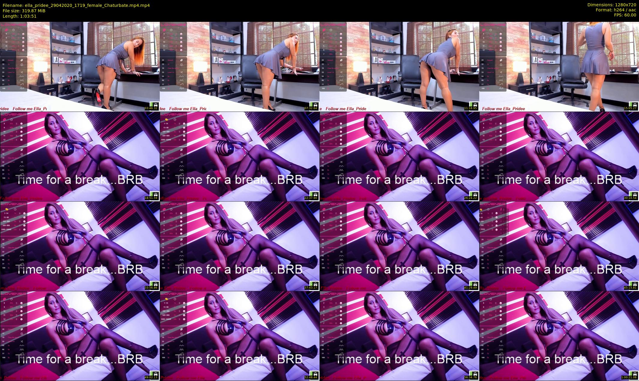 ella_pridee — 64 minute Chaturbate female cam show recording, 720p, Apr 29, 2020