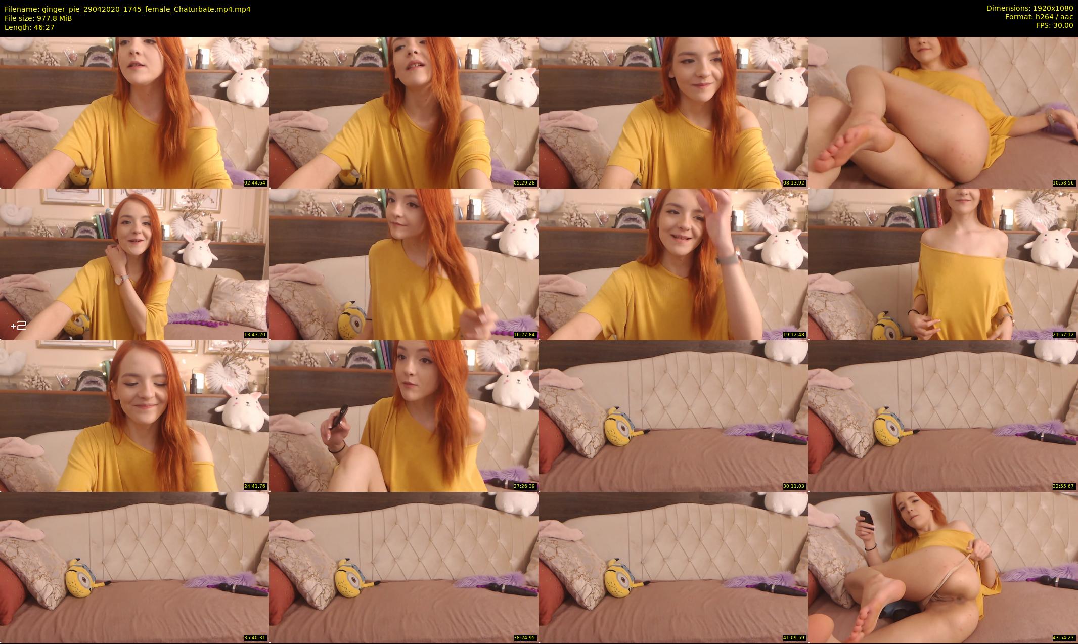 ginger_pie — 47 minute Chaturbate female cam show recording, 1080p, Apr 29, 2020