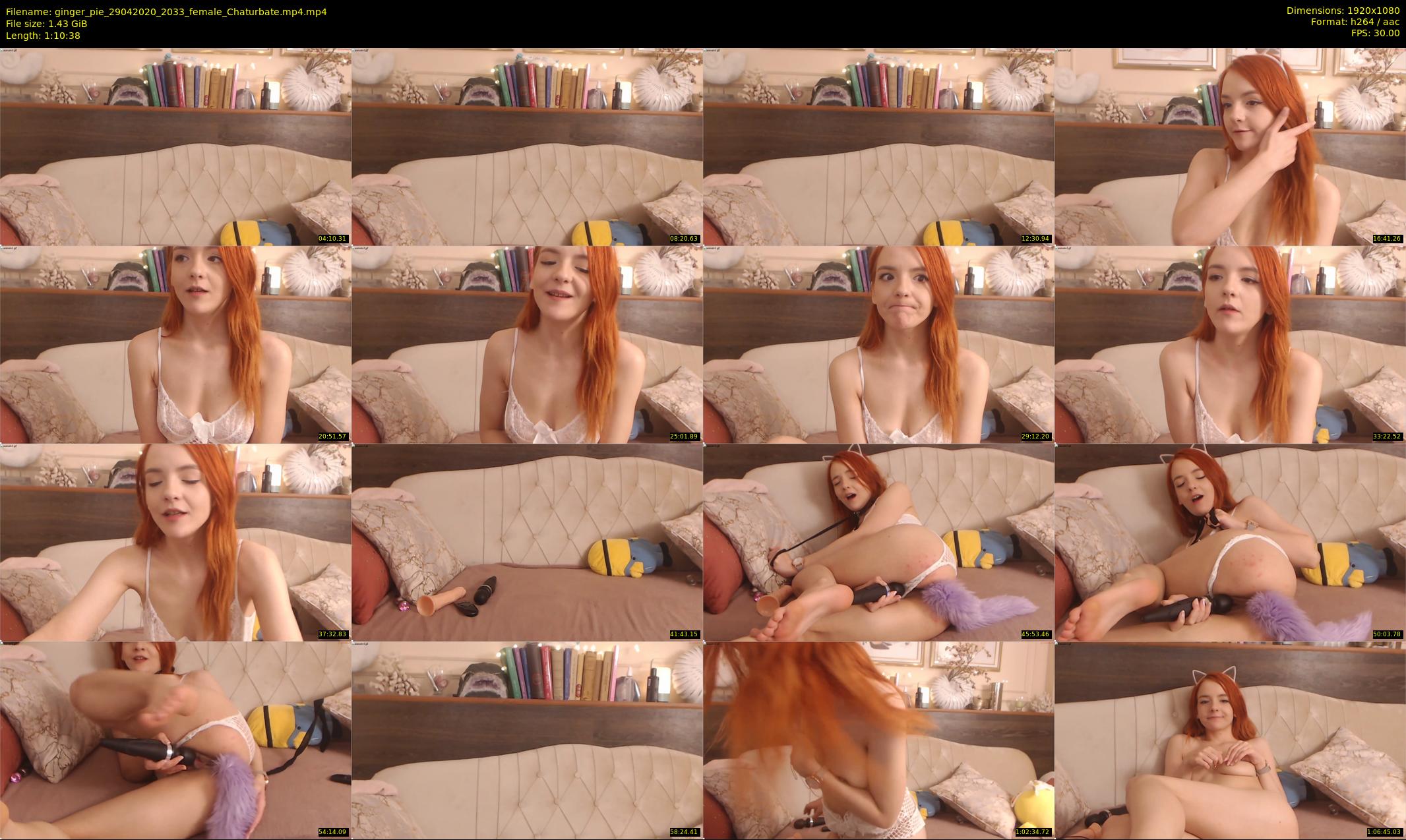 ginger_pie — 71 minute Chaturbate female cam show recording, 1080p, Apr 29, 2020
