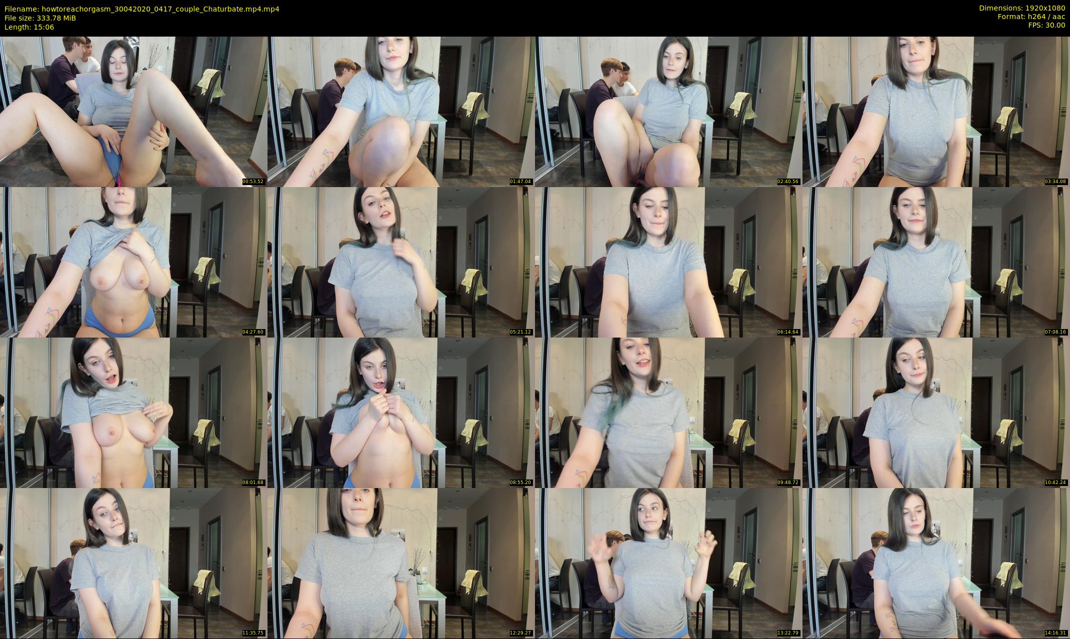 howtoreachorgasm — 16 minute Chaturbate couple cam show recording, 1080p, Apr 30, 2020