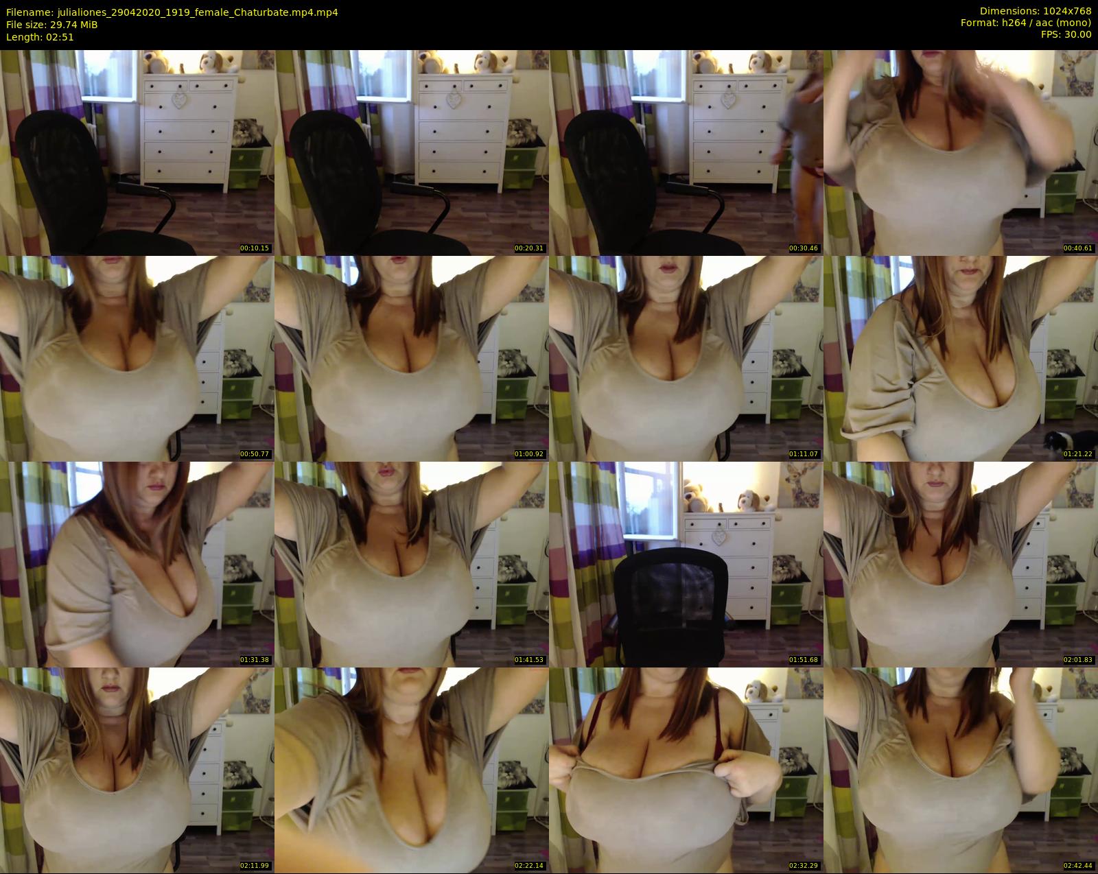 julialiones — 3 minute Chaturbate female cam show recording, 720p, Apr 29, 2020