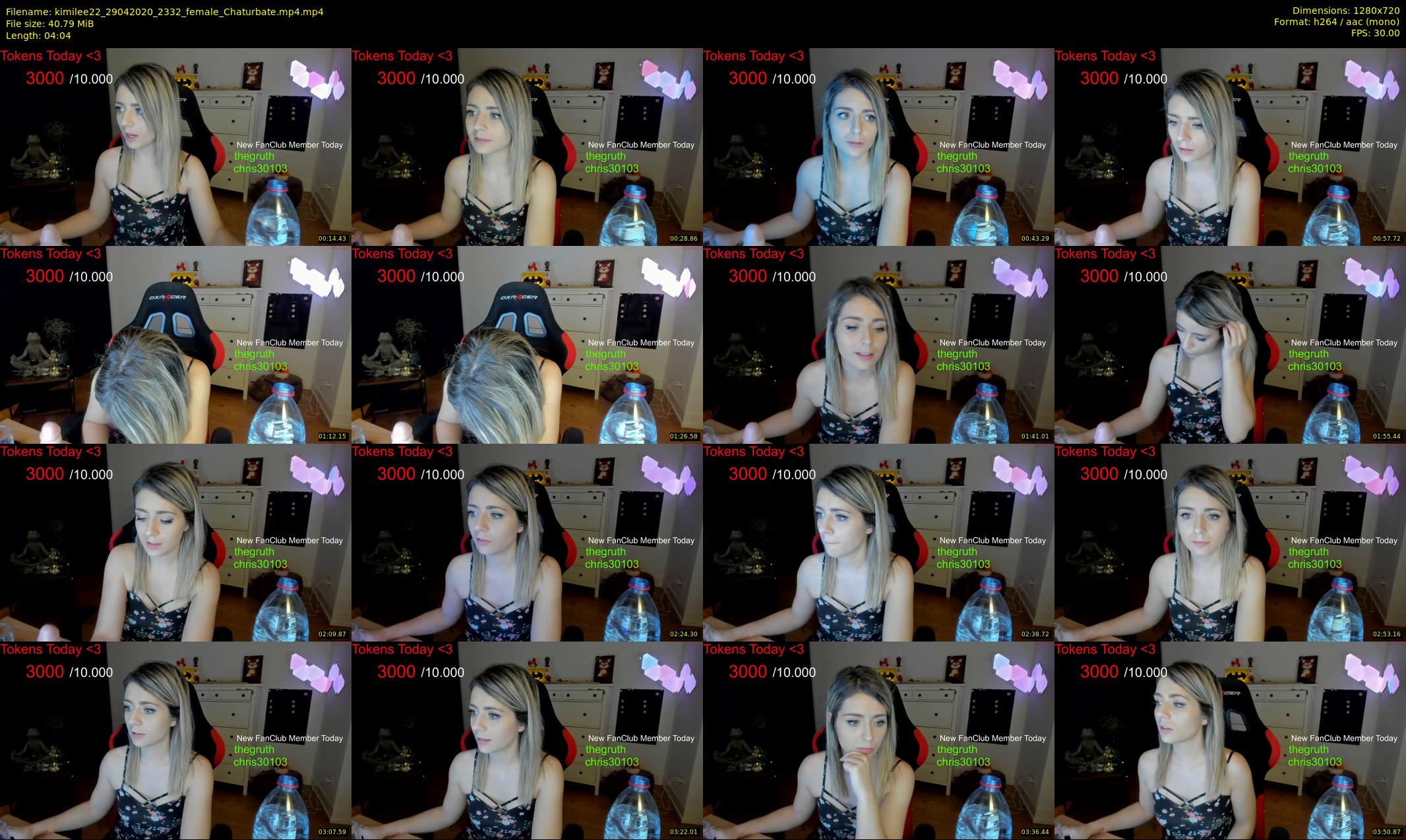 kimilee22 — 5 minute Chaturbate female cam show recording, 720p, Apr 29, 2020