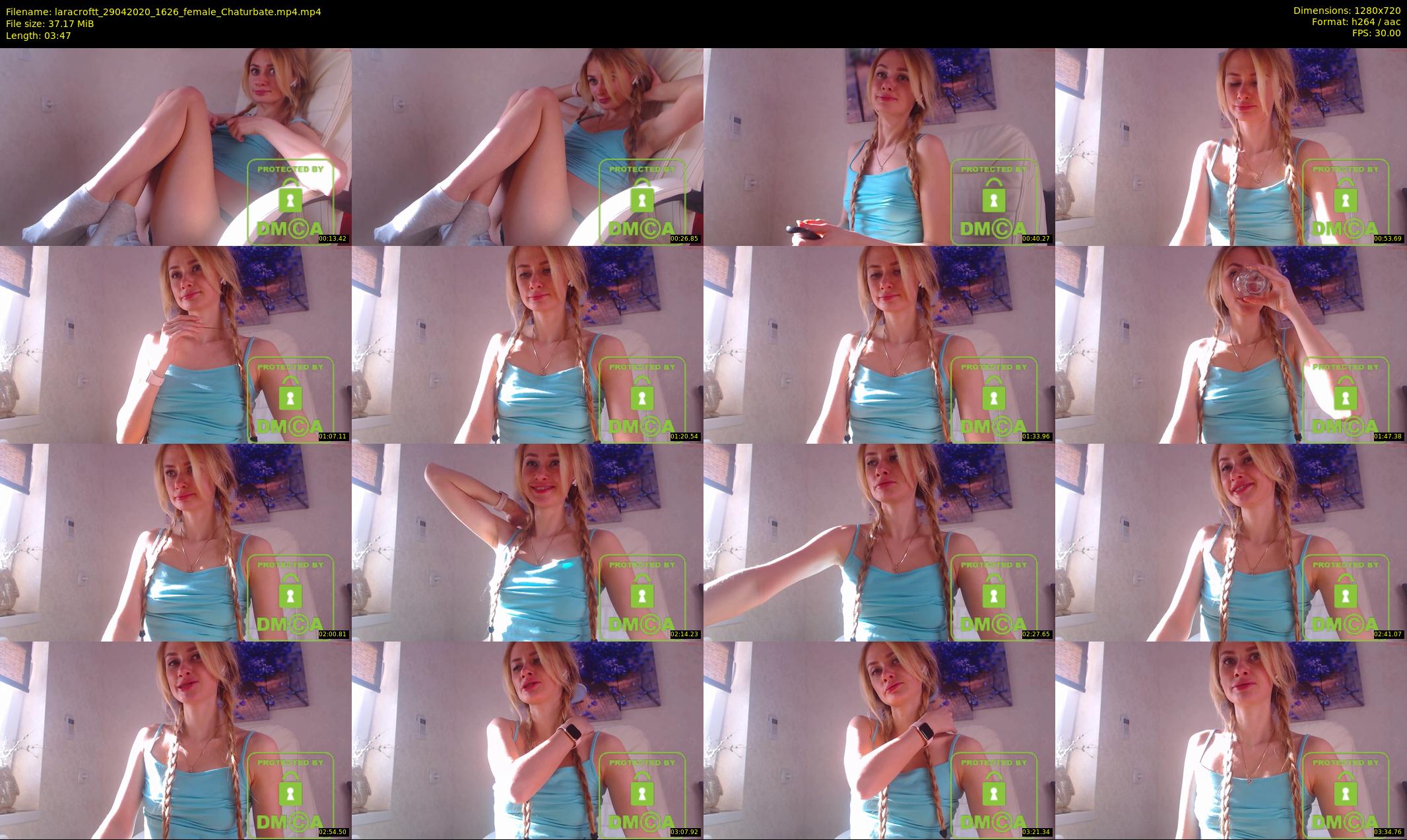 laracroftt — 4 minute Chaturbate female cam show recording, 720p, Apr 29, 2020