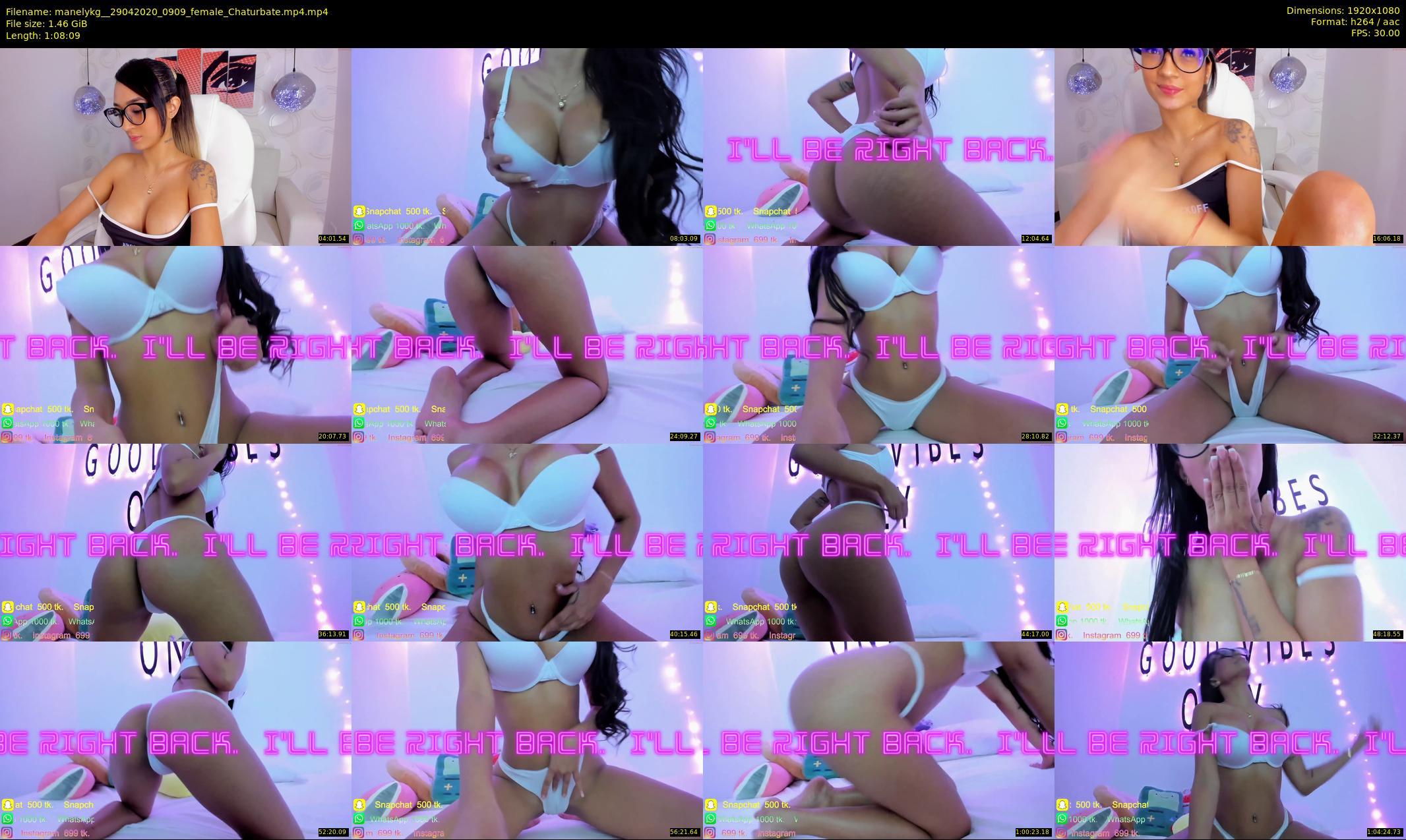 manelykg_ — 69 minute Chaturbate female cam show recording, 1080p, Apr 29, 2020